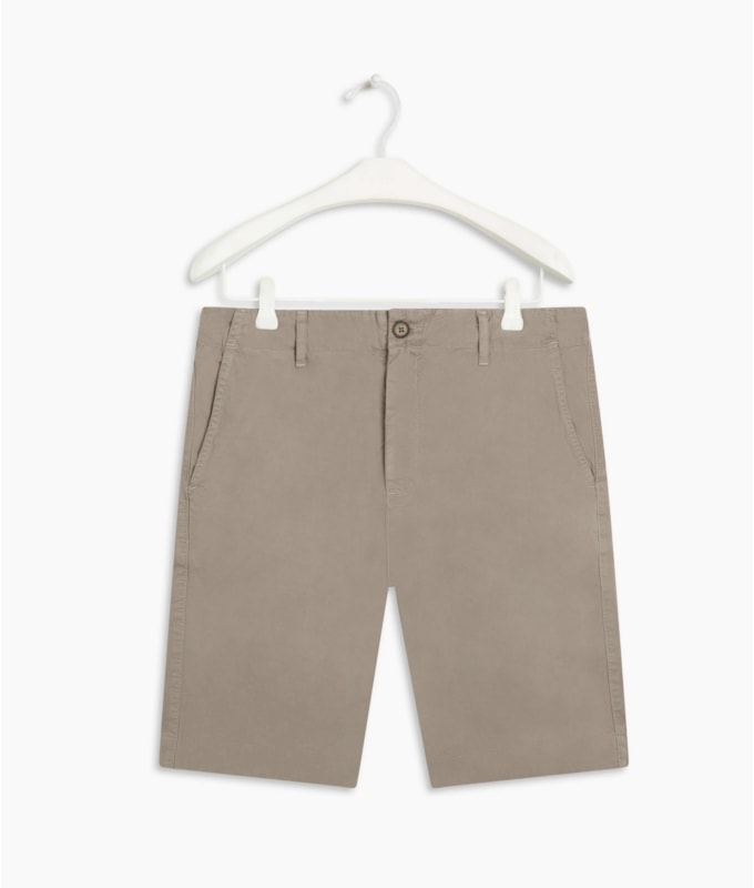 Bermuda Chino Con Cinza Medio