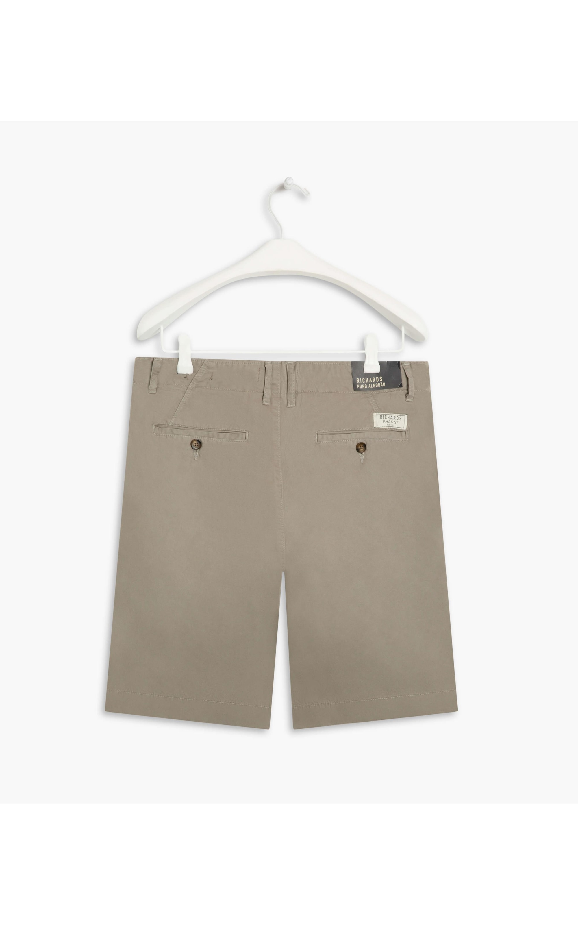Bermuda Chino Con Cinza Medio