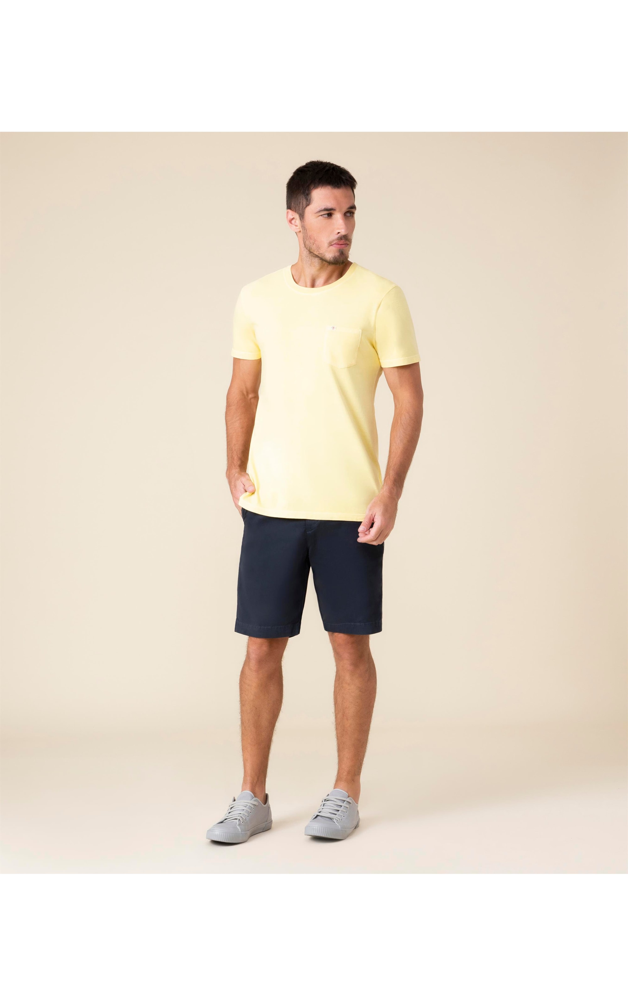 Bermuda Chino Con Dark Navy