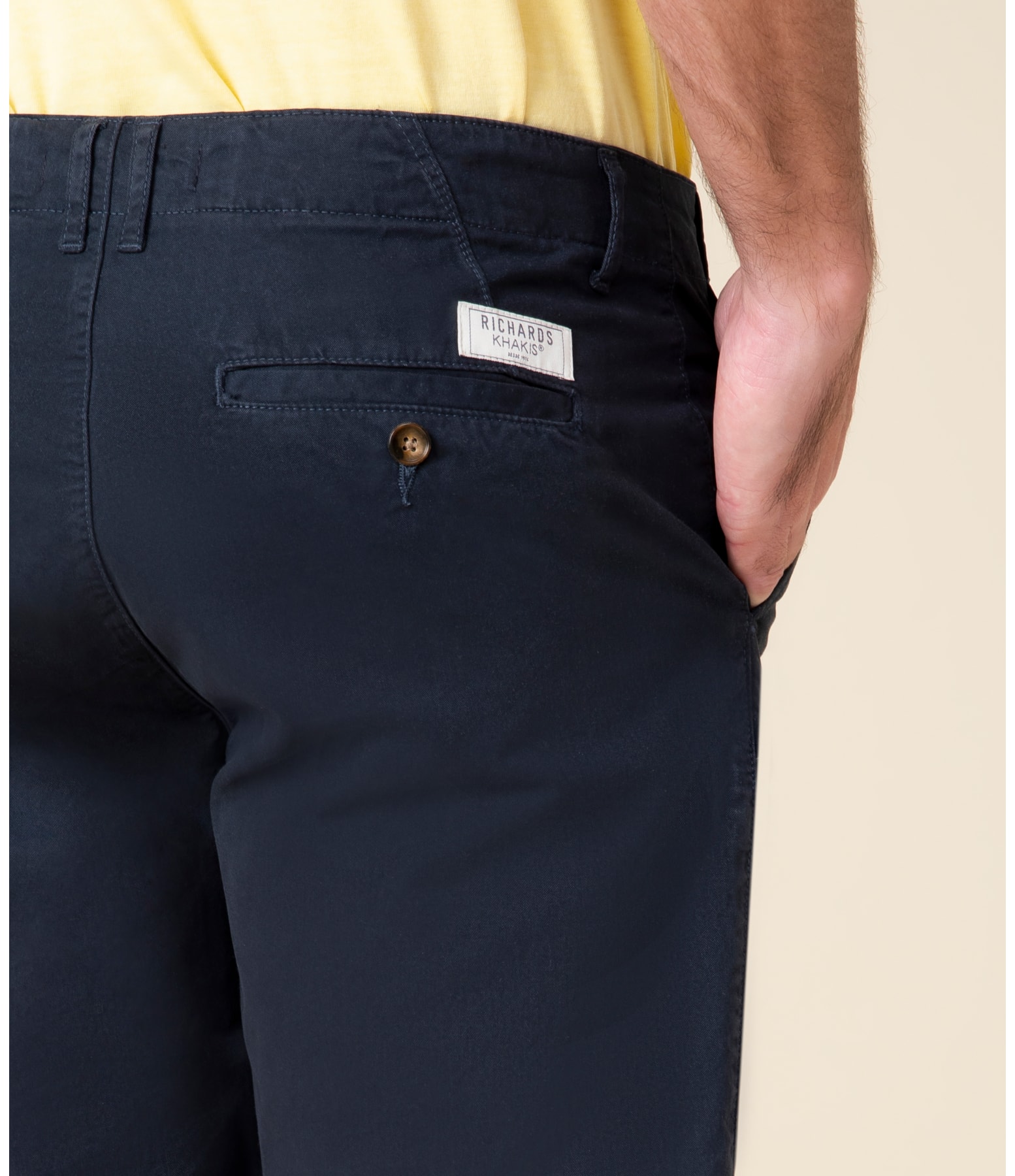 Bermuda Chino Con Dark Navy