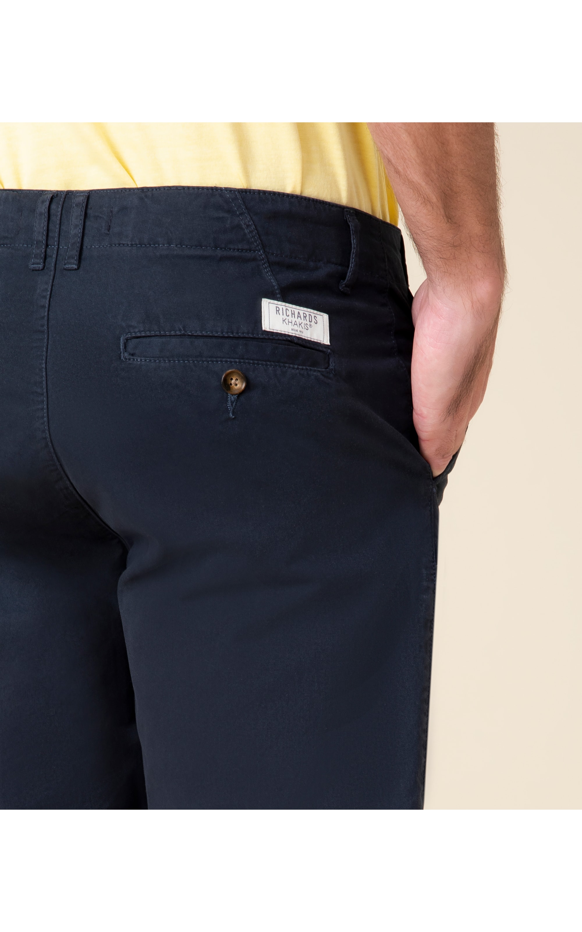 Bermuda Chino Con Dark Navy