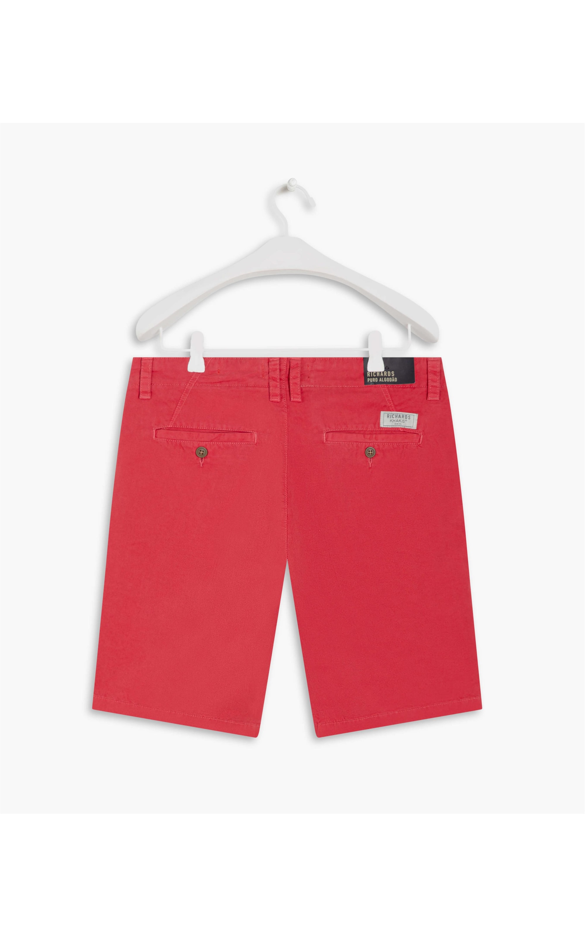 Bermuda Chino Con Framboesa