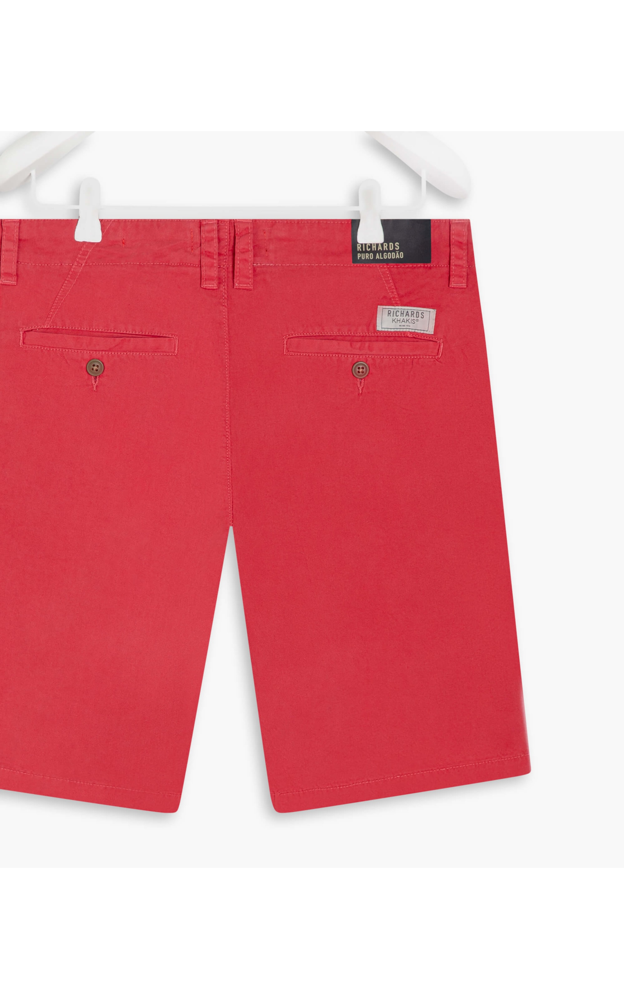 Bermuda Chino Con Framboesa