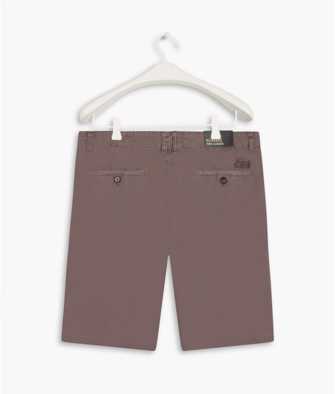 Bermuda Chino Con Purple Gray