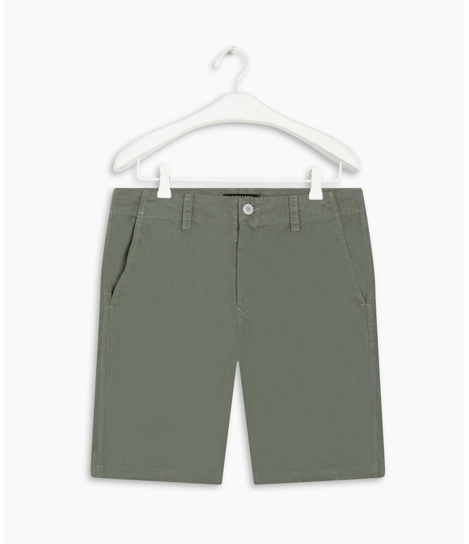 Bermuda Chino Con Verde Escuro