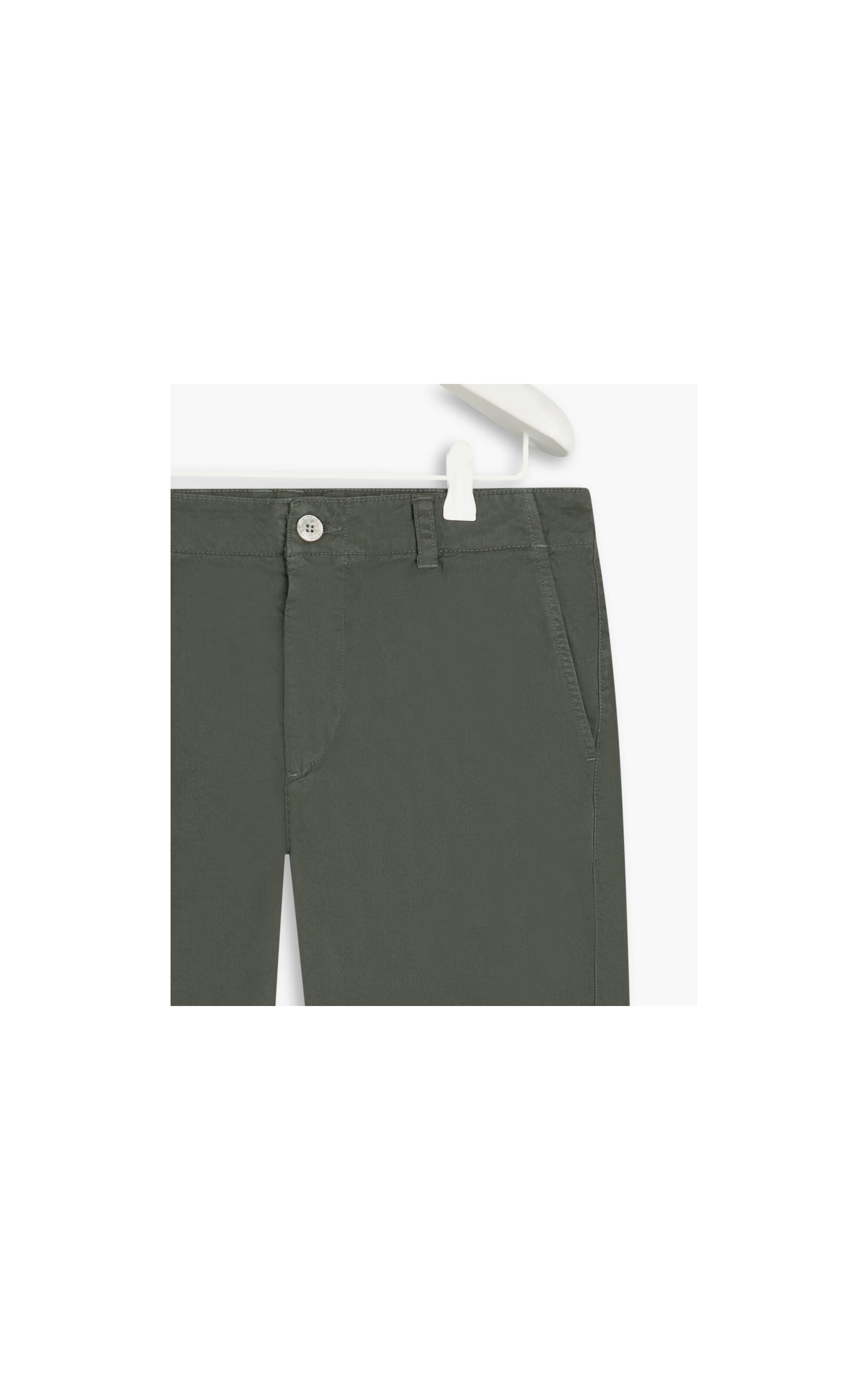 Bermuda Chino Con Verde Escuro
