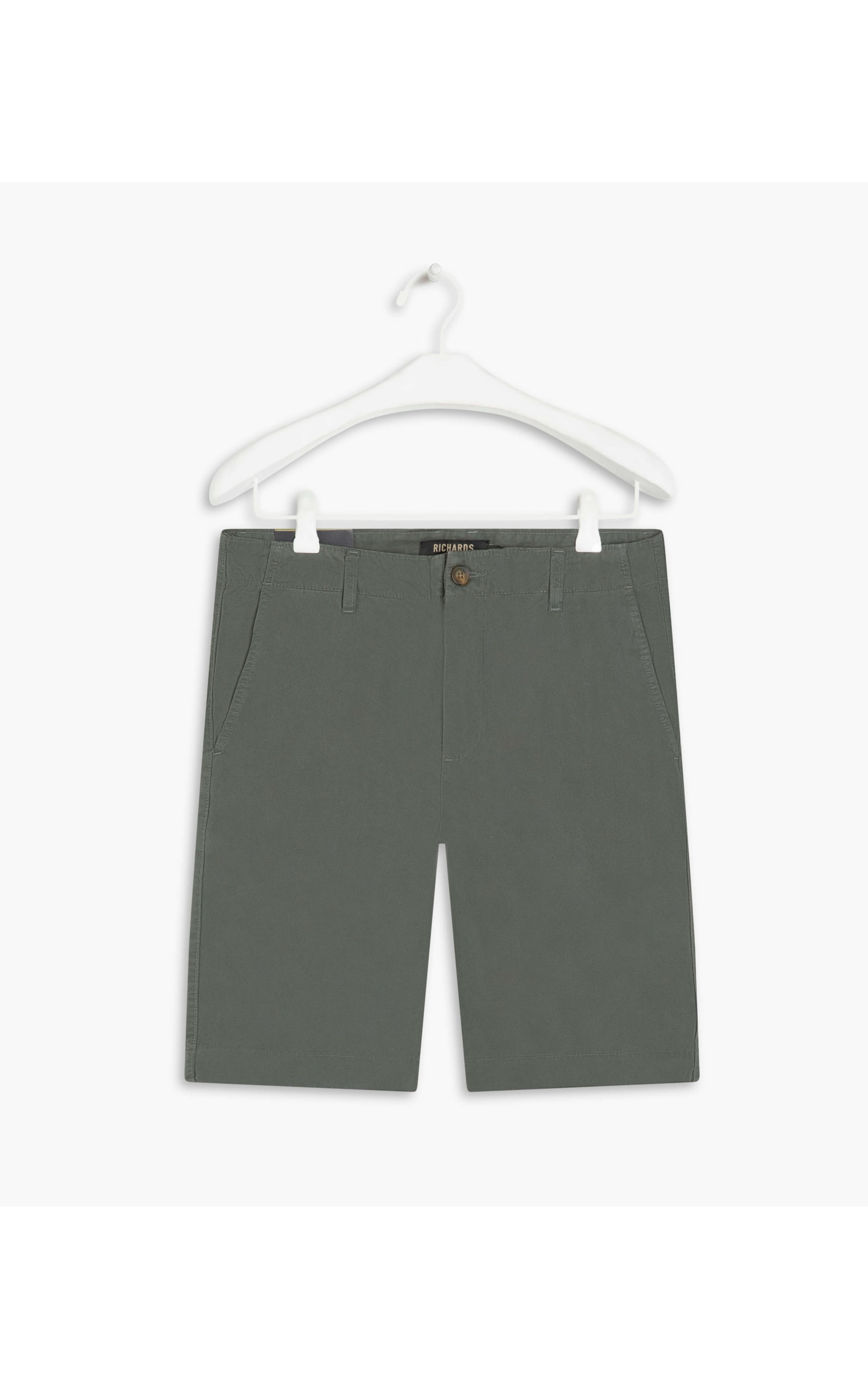 Bermuda Chino Con Verde Escuro