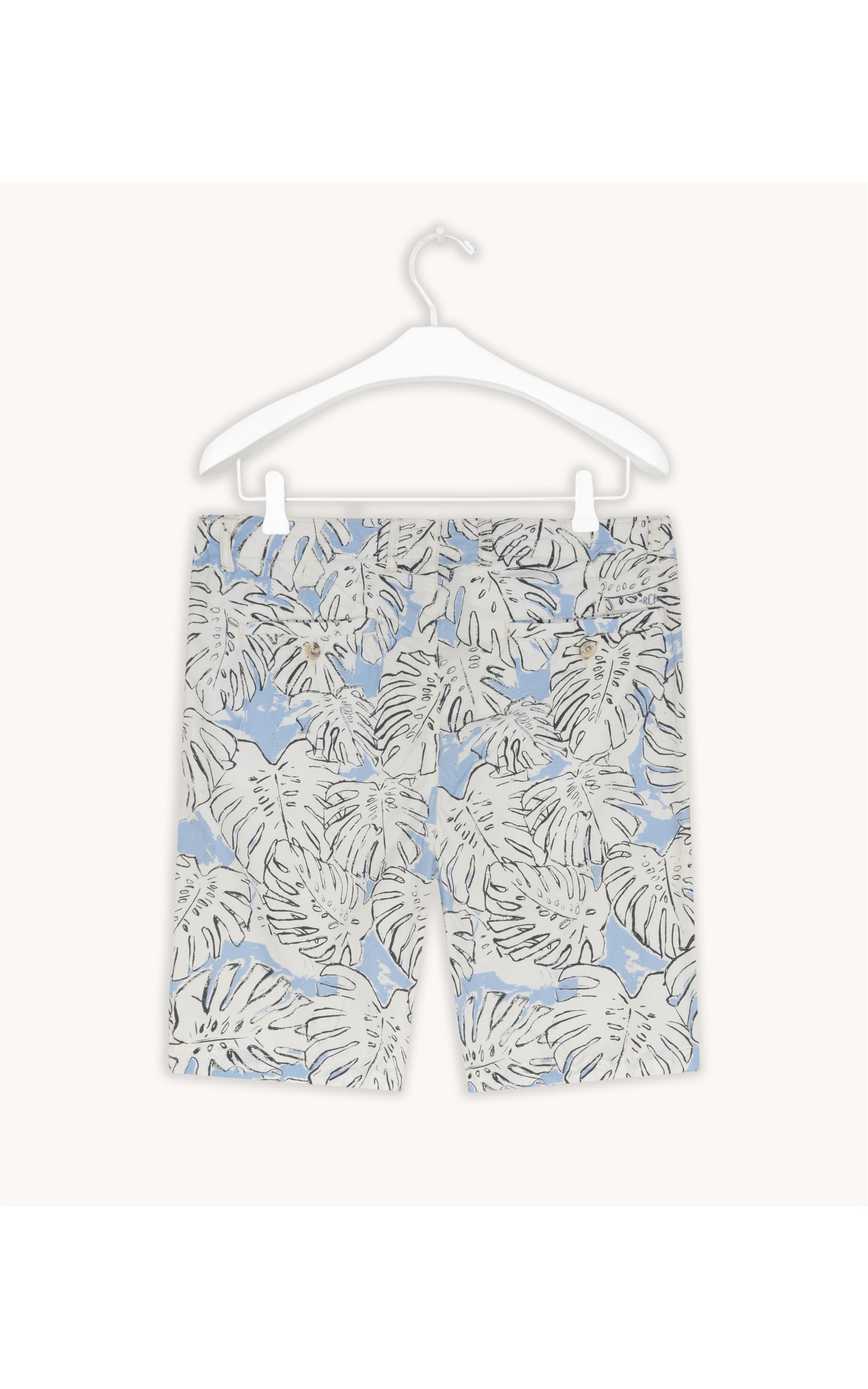 Bermuda Chino Estampa Costela Summer Azul Claro