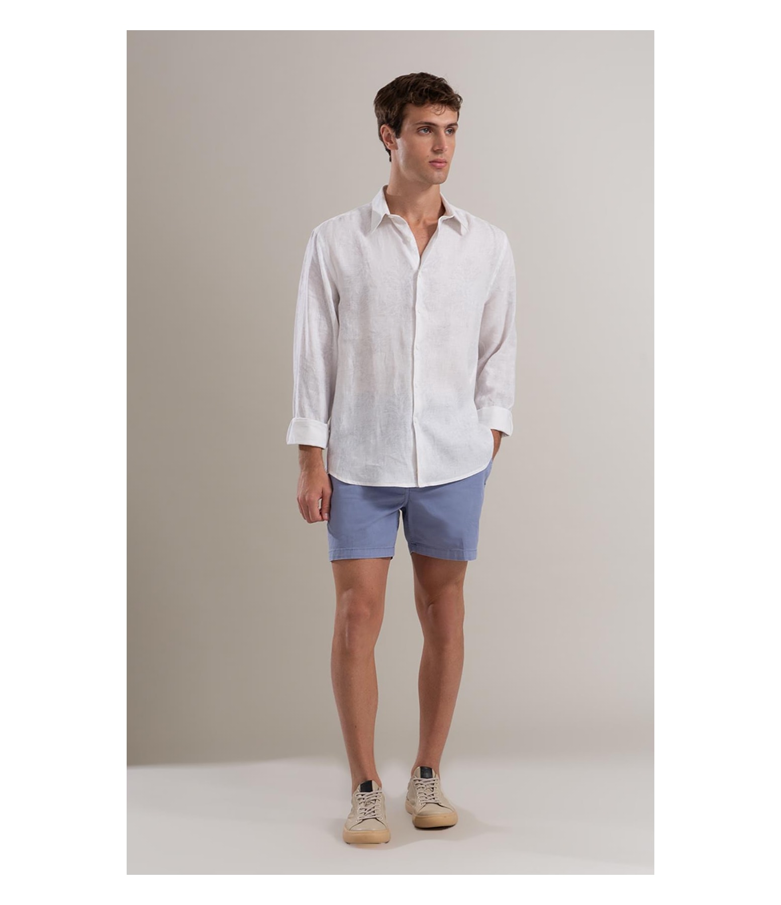 Bermuda Chino Hawaii Canvas Azul Pervante