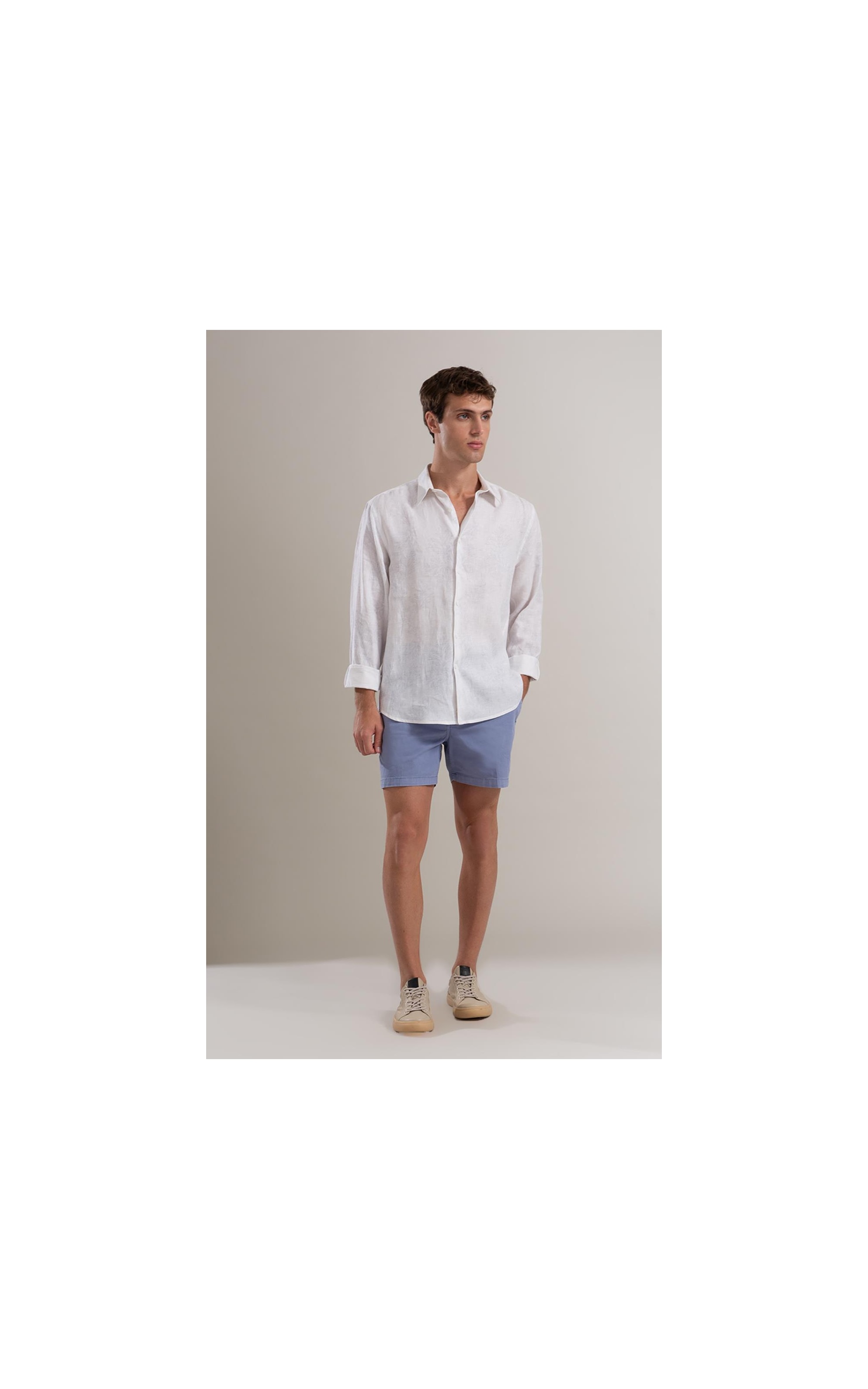 Bermuda Chino Hawaii Canvas Azul Pervante