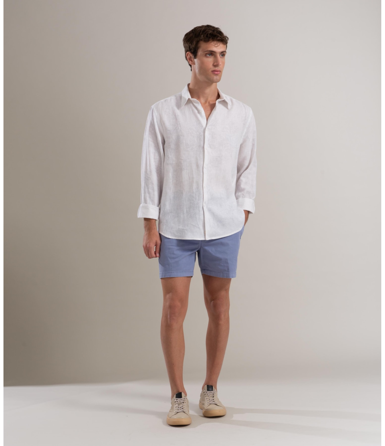 Bermuda Chino Hawaii Canvas Azul Pervante