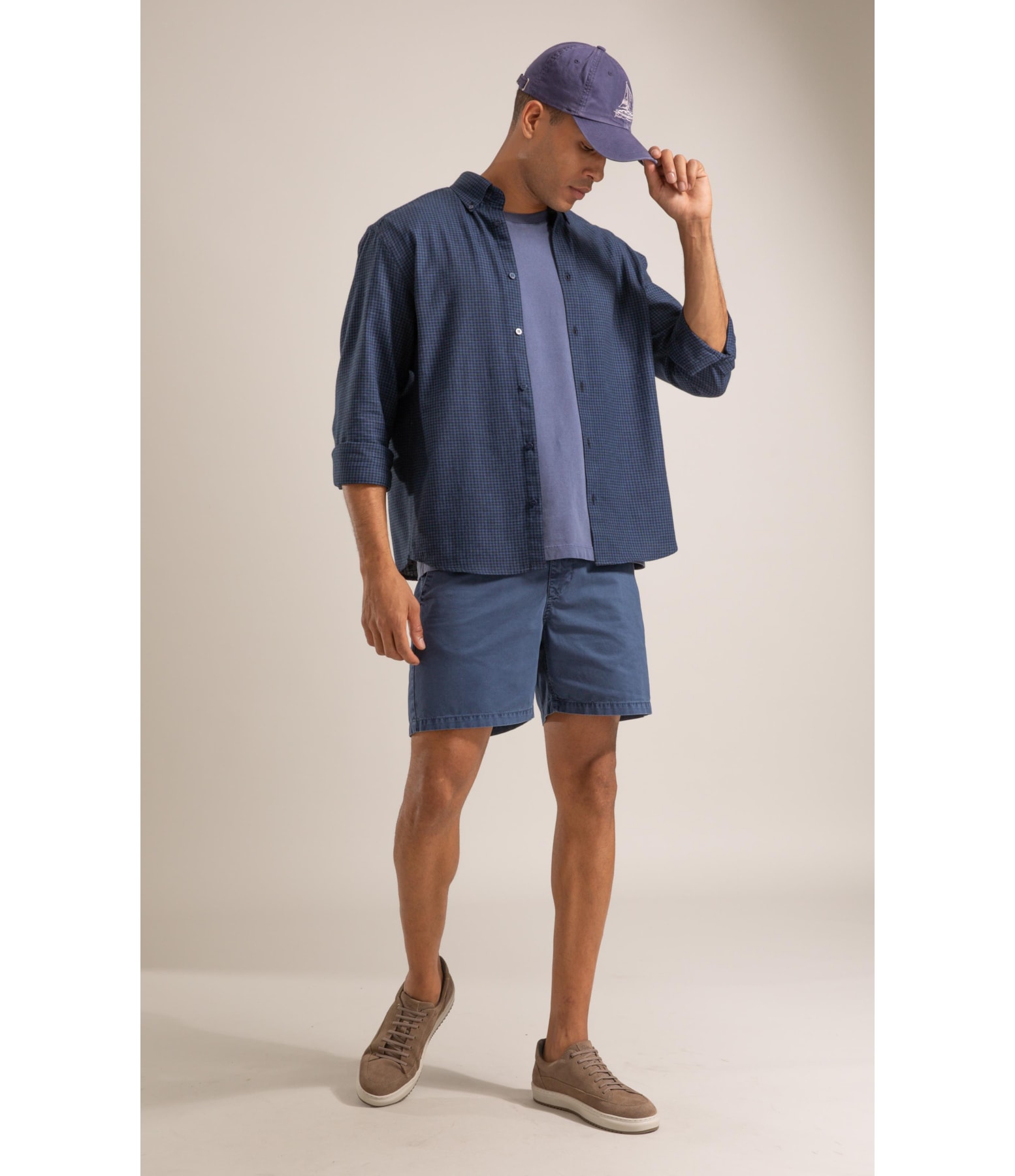 Bermuda Chino Hawaii Vm Marinho