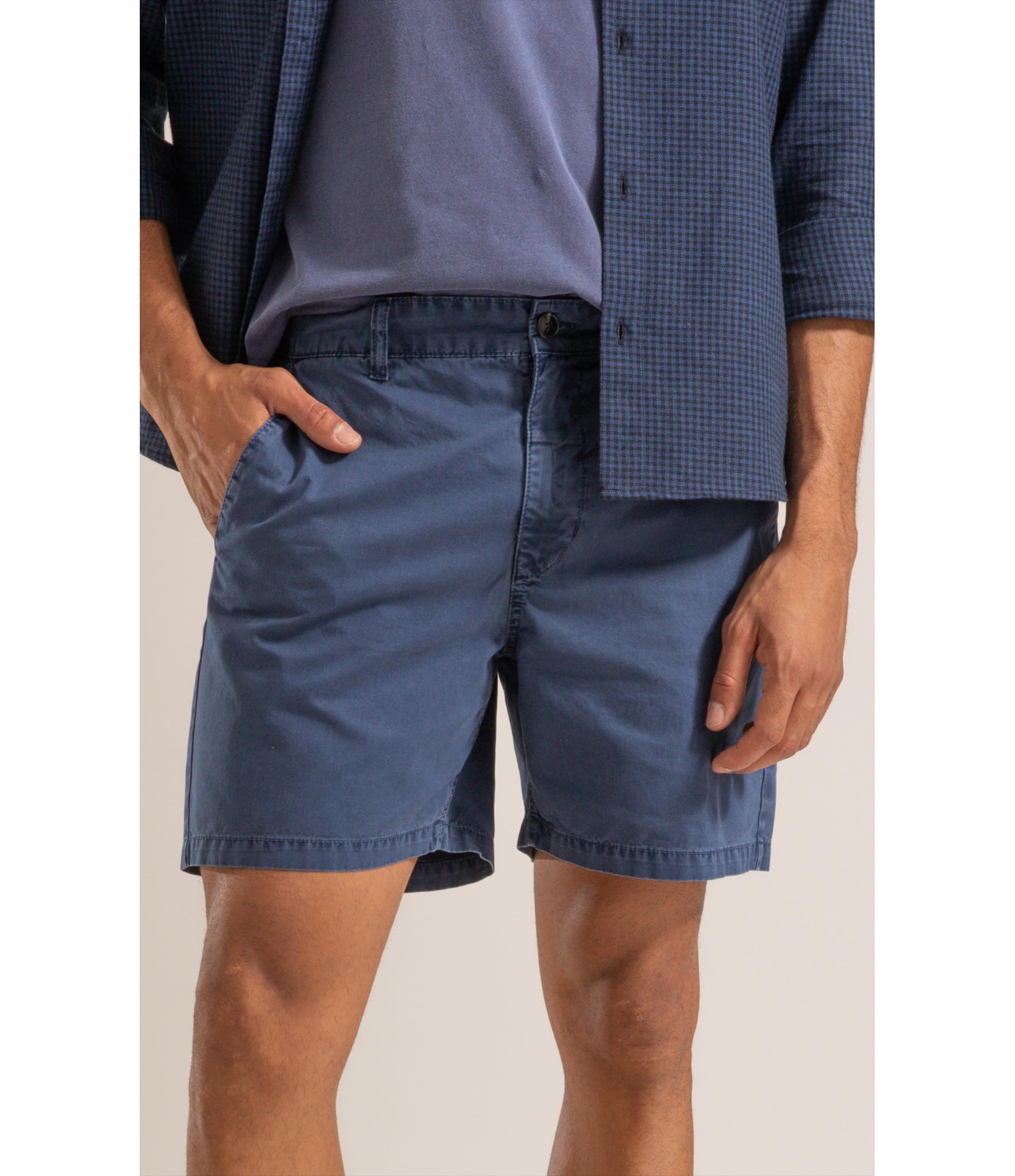 Bermuda Chino Hawaii Vm Marinho