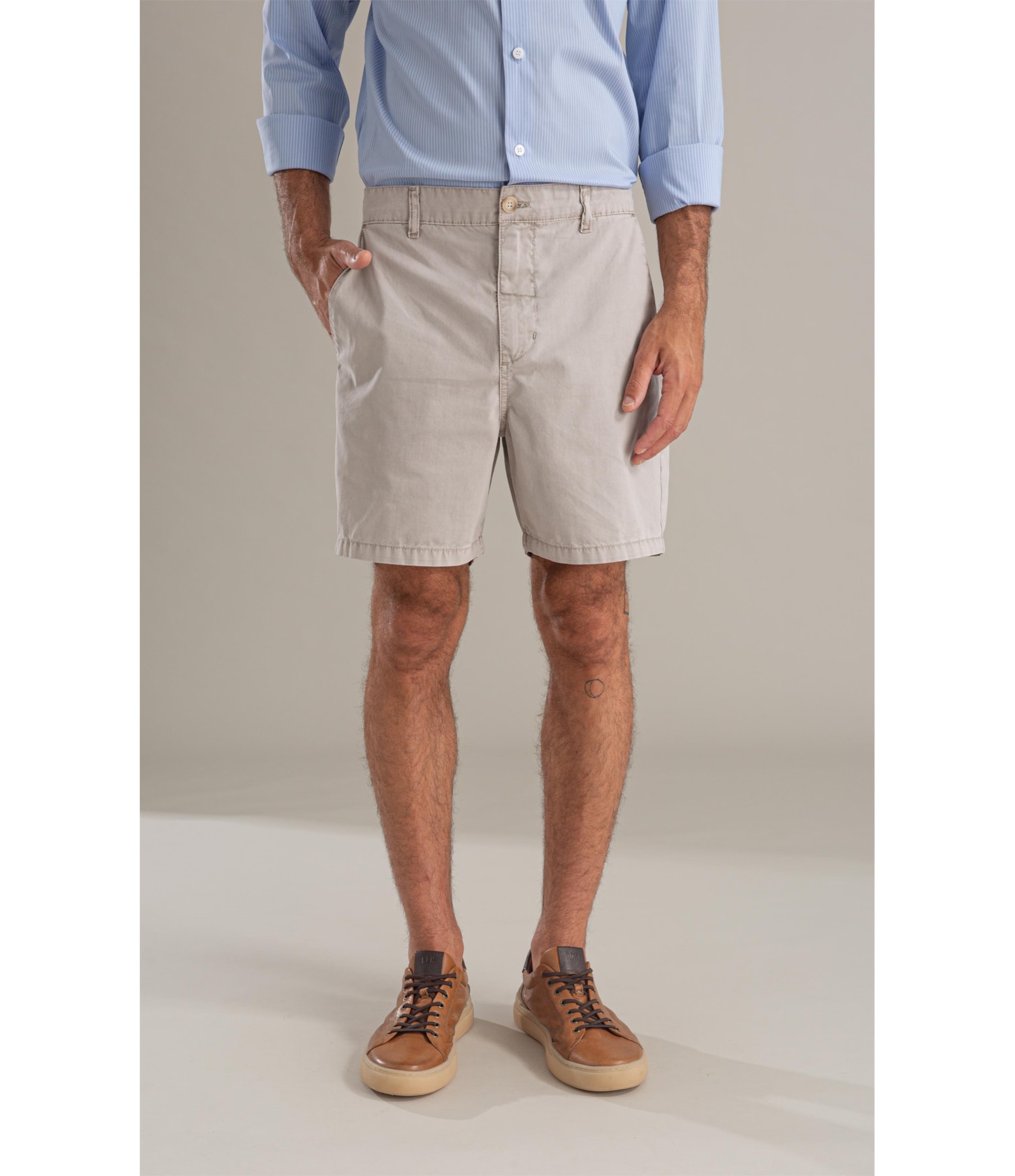 Bermuda Chino Hawaii Vm Silver