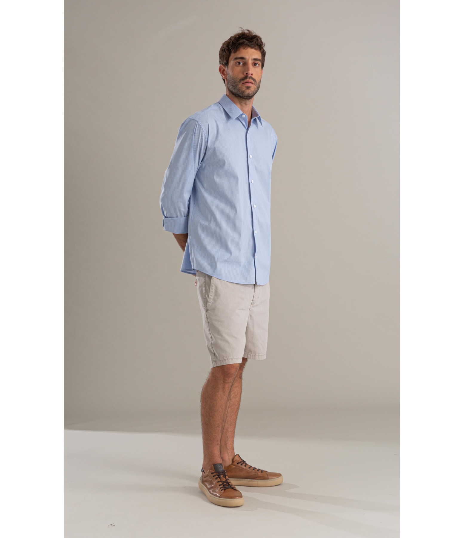 Bermuda Chino Hawaii Vm Silver