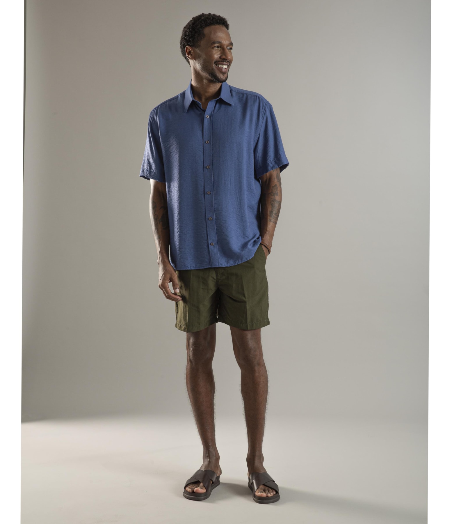 Bermuda Chino Hawaii Waltel Verde Militar