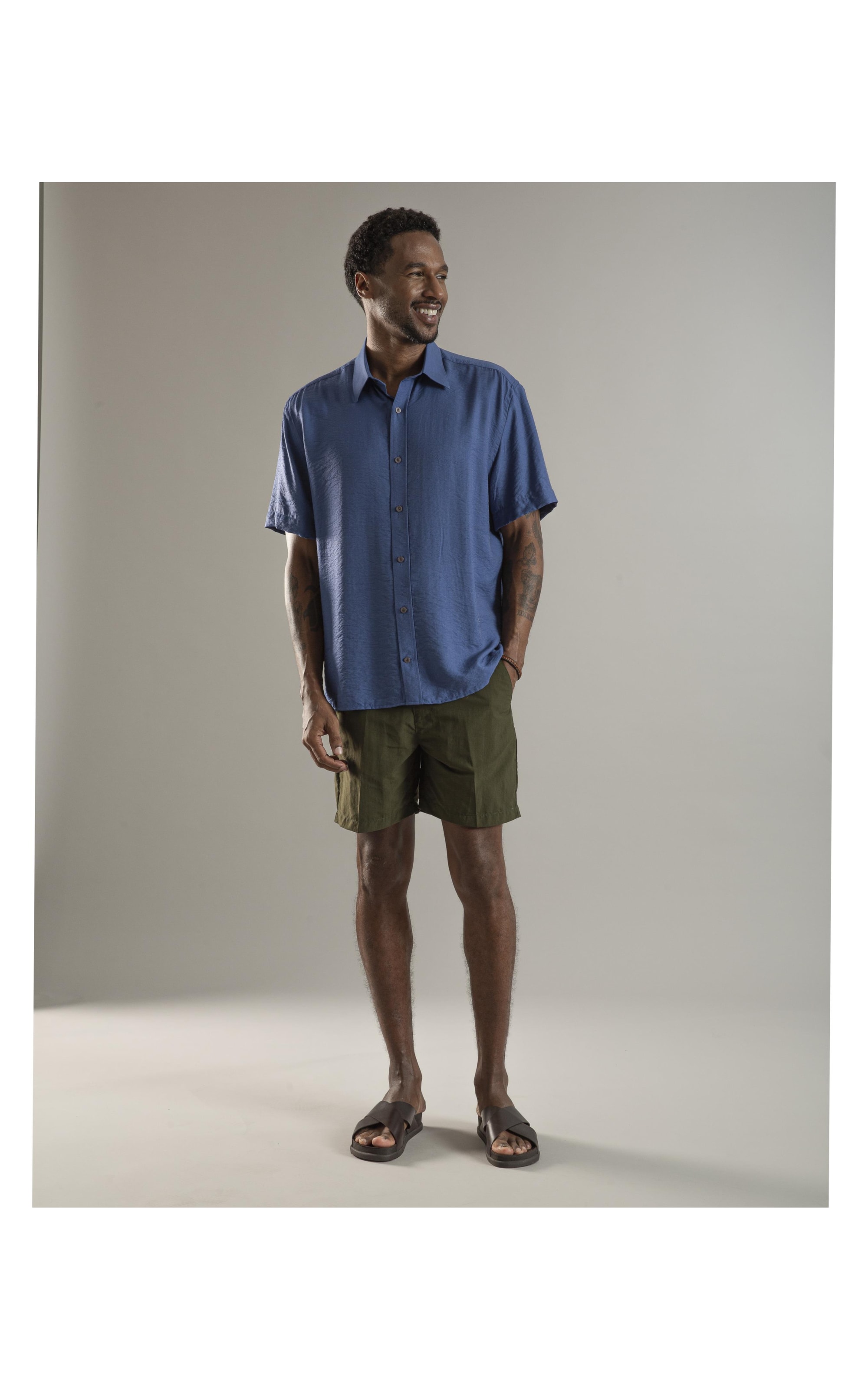 Bermuda Chino Hawaii Waltel Verde Militar