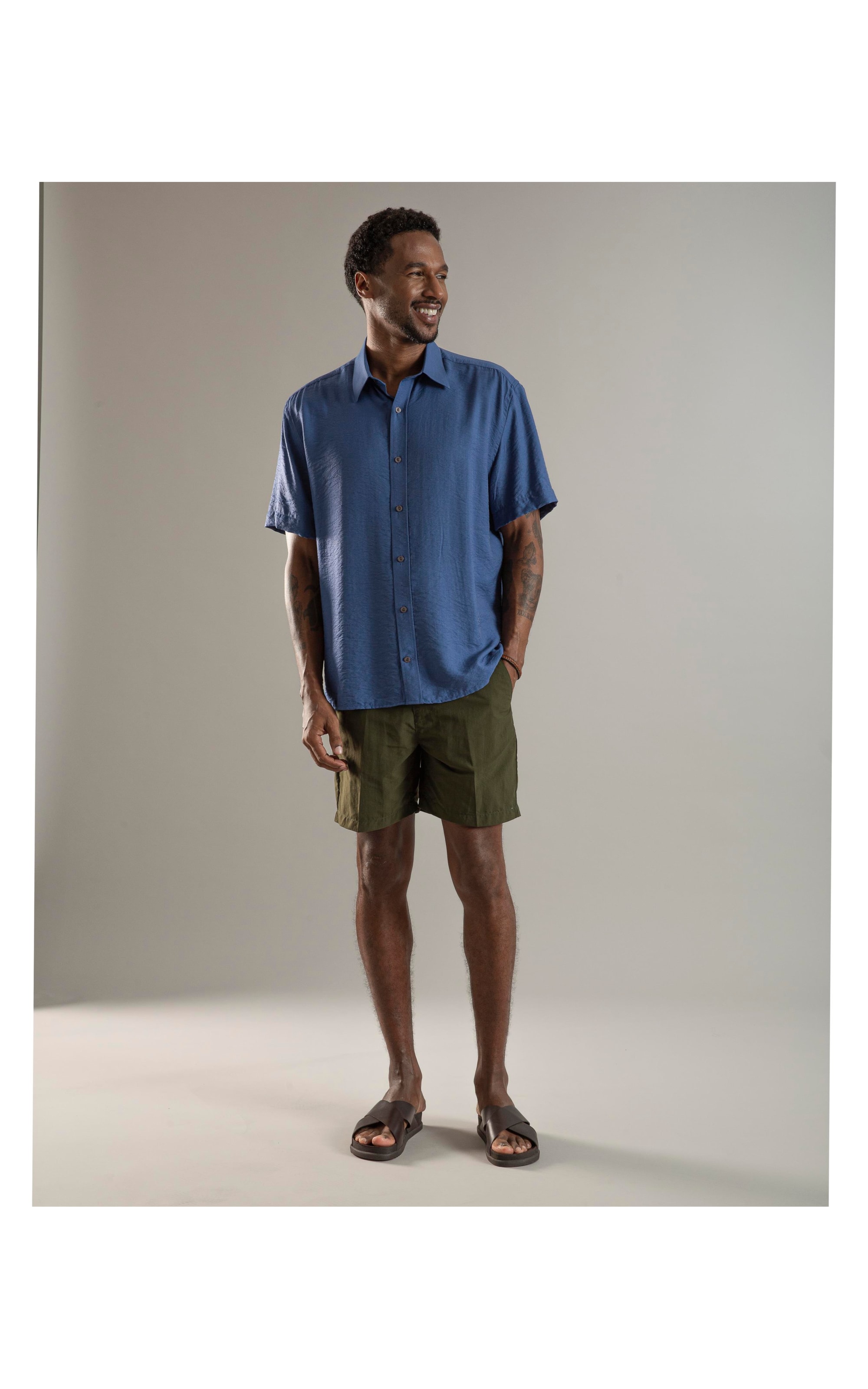 Bermuda Chino Hawaii Waltel Verde Militar