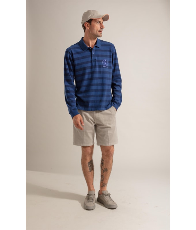 Bermuda Chino Jogging Classic Silver
