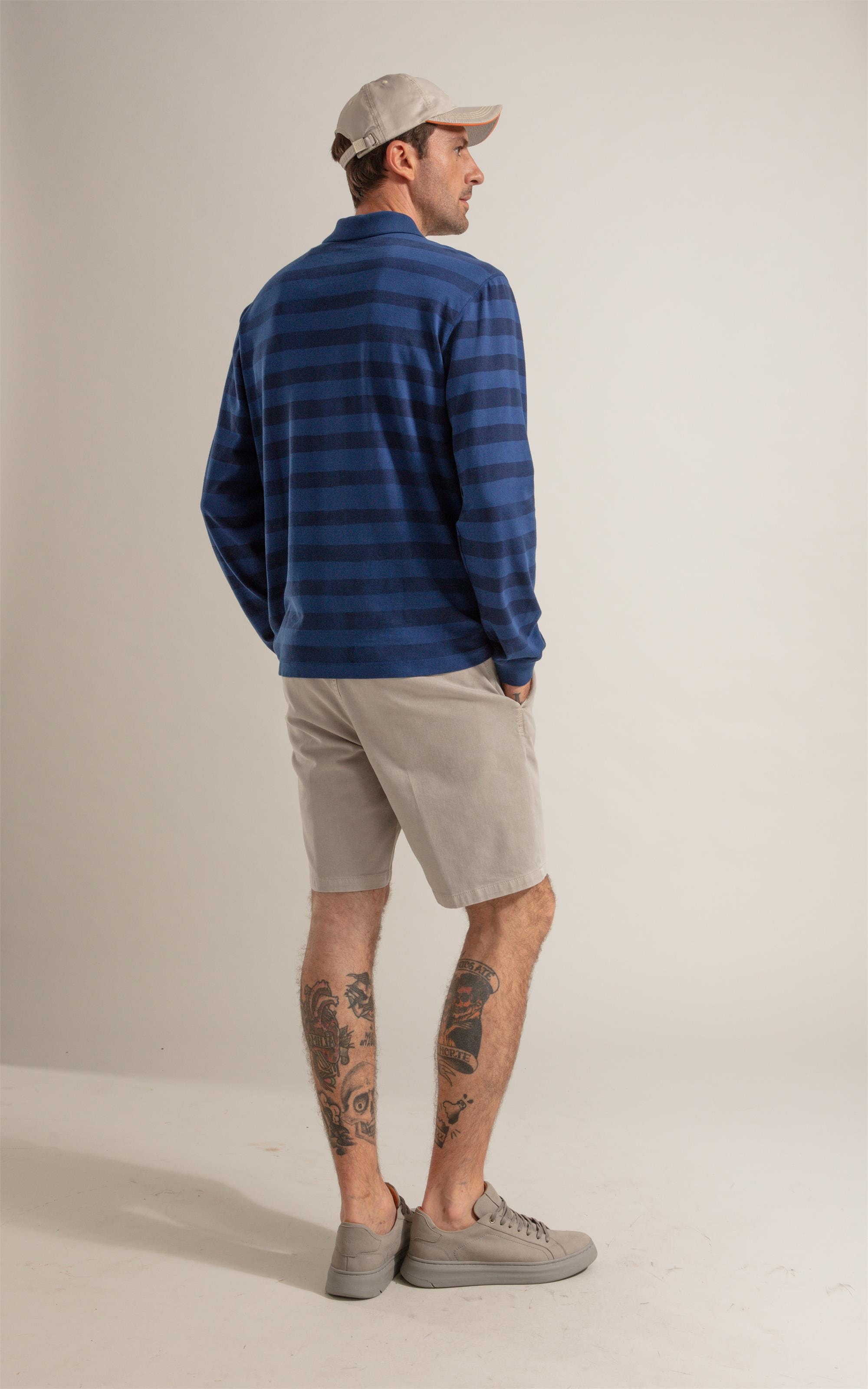 Bermuda Chino Jogging Classic Silver