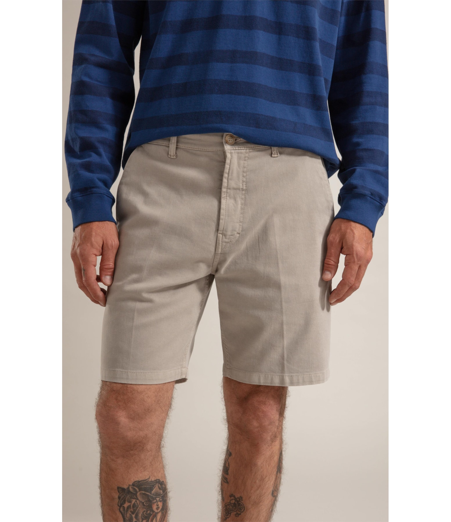 Bermuda Chino Jogging Classic Silver