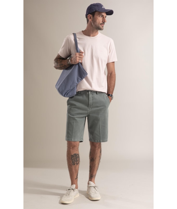 Bermuda Chino Jogging Verde Army
