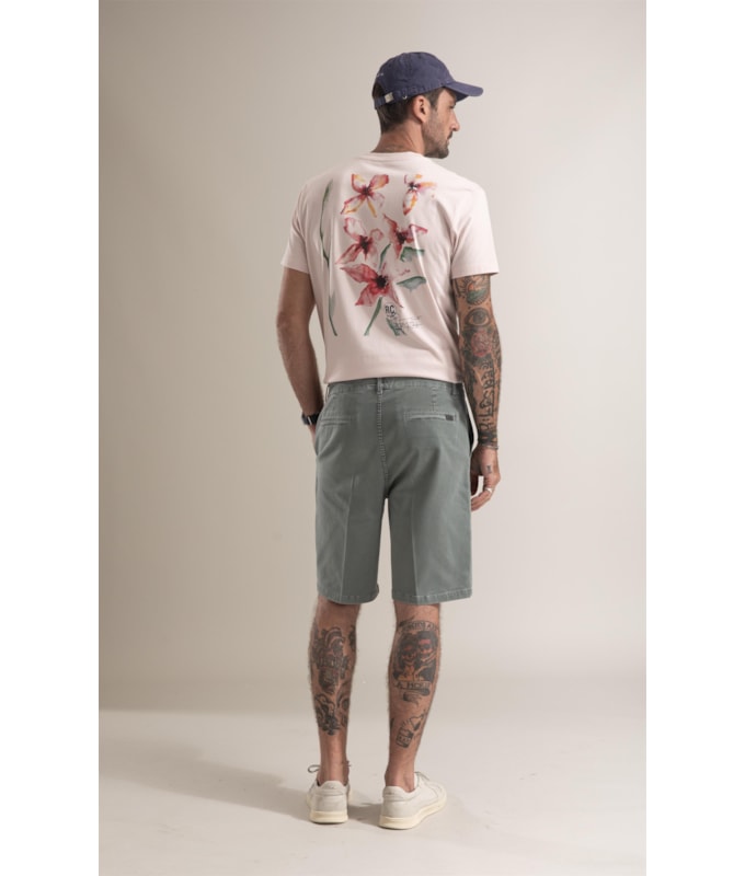 Bermuda Chino Jogging Verde Army