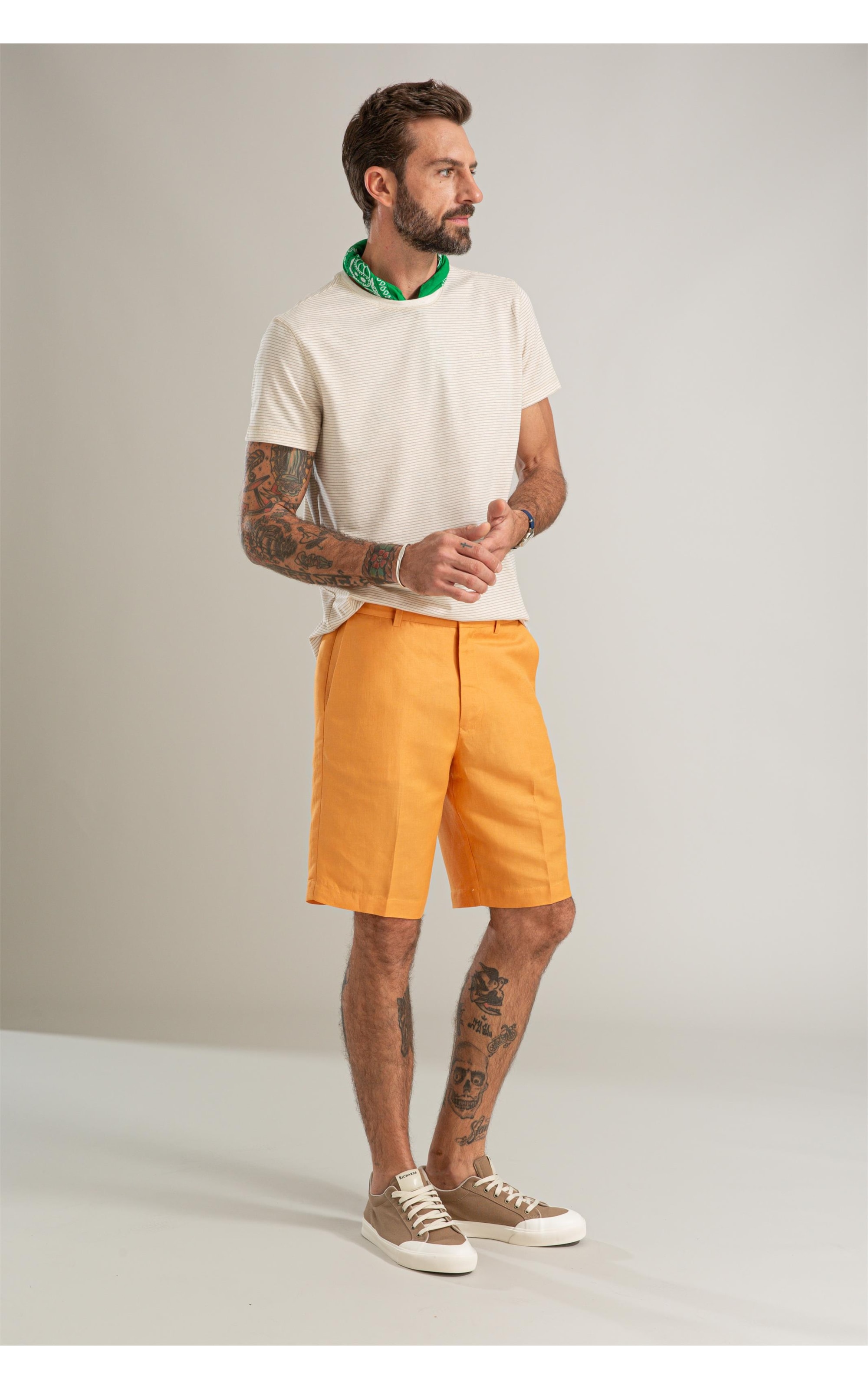 Bermuda Chino Long Lb Laranja