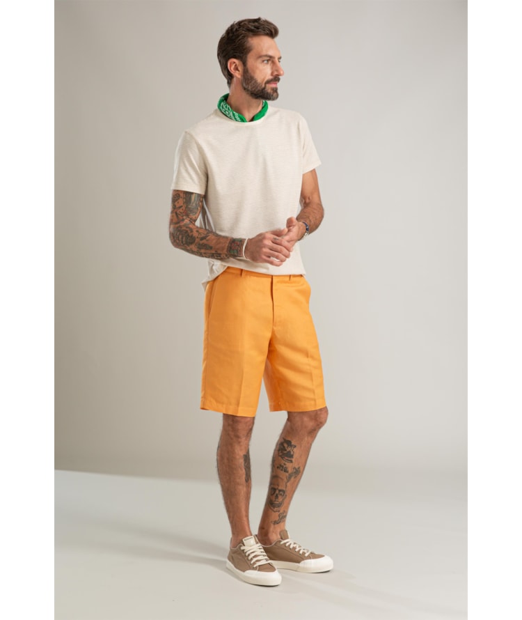 Bermuda Chino Long Lb Laranja