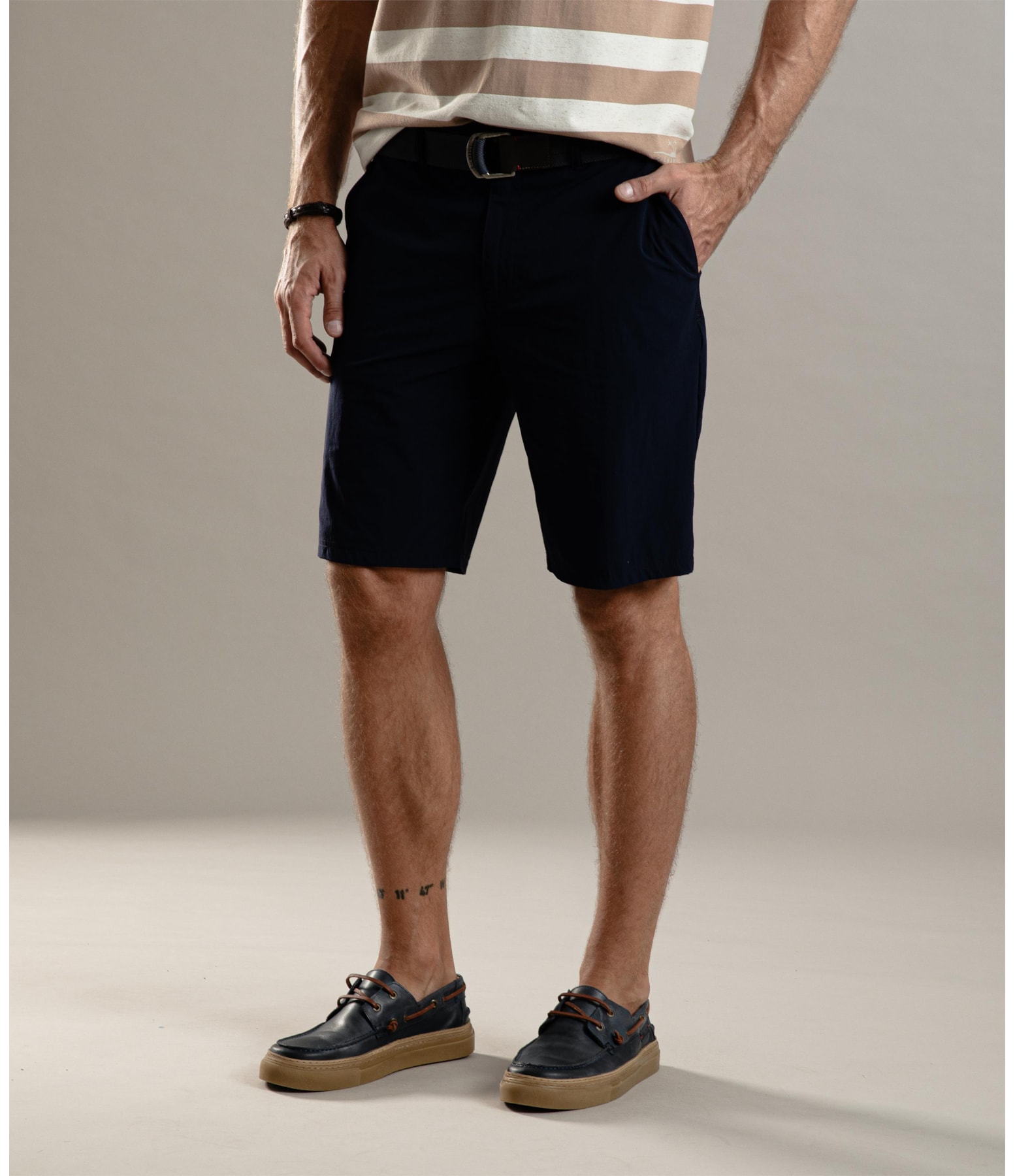 Bermuda Chino Ny Stretch Dark Navy