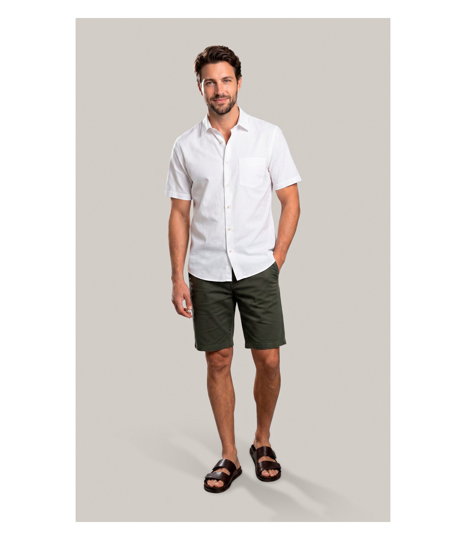 Bermuda Chino Paris Floresta