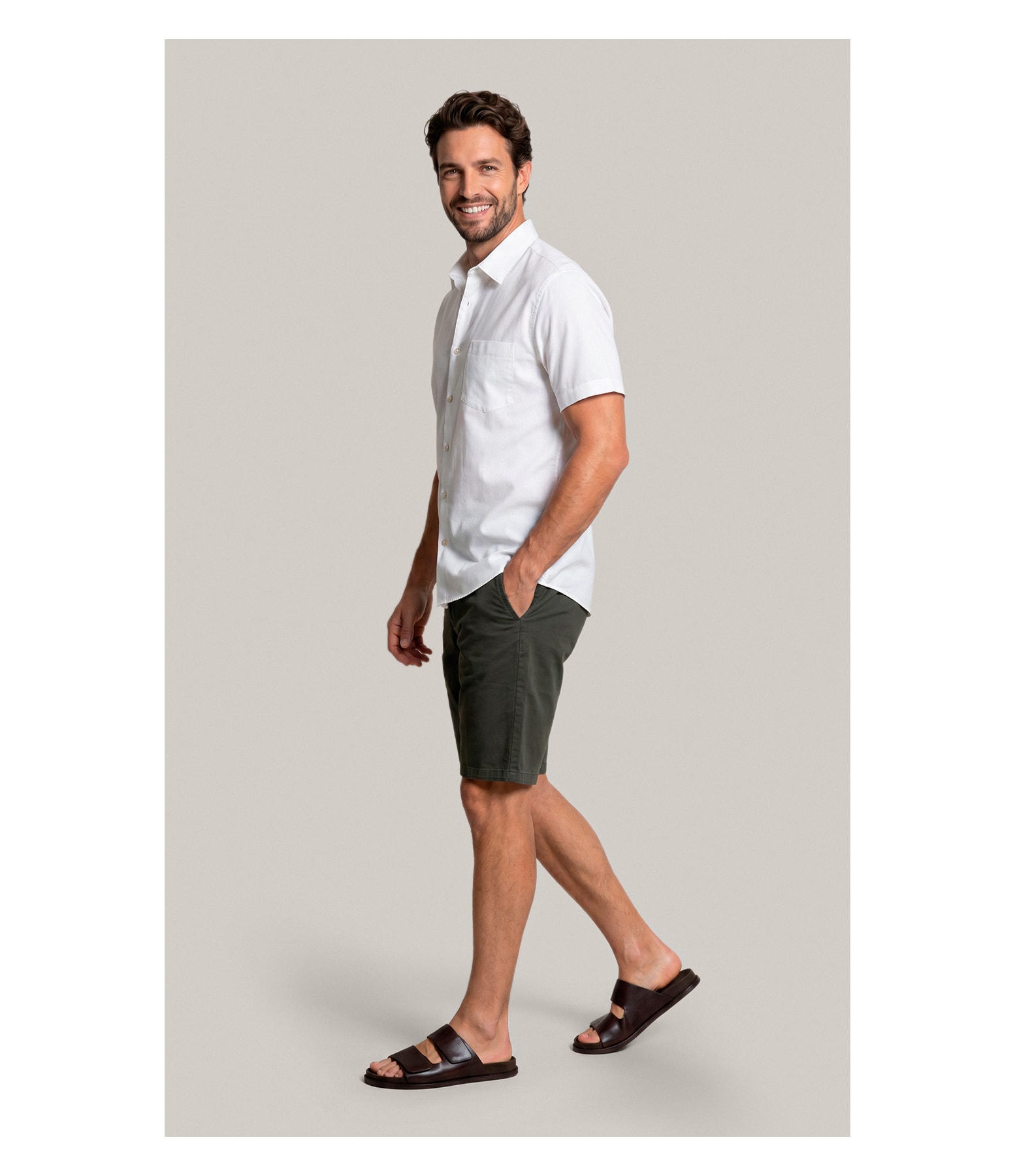 Bermuda Chino Paris Floresta