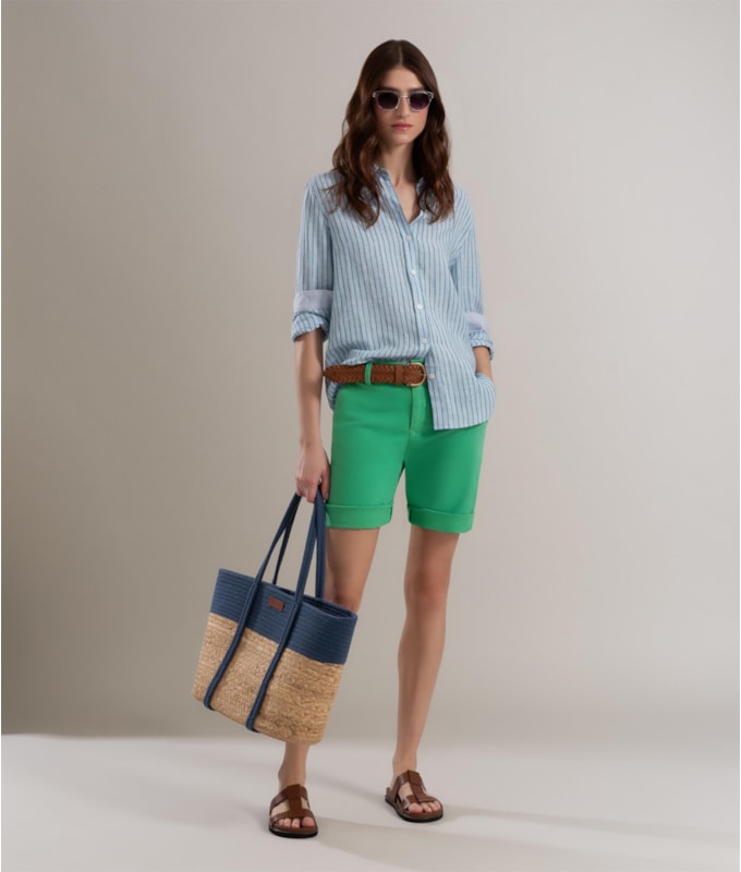 Bermuda Chino Paris Verde Maca