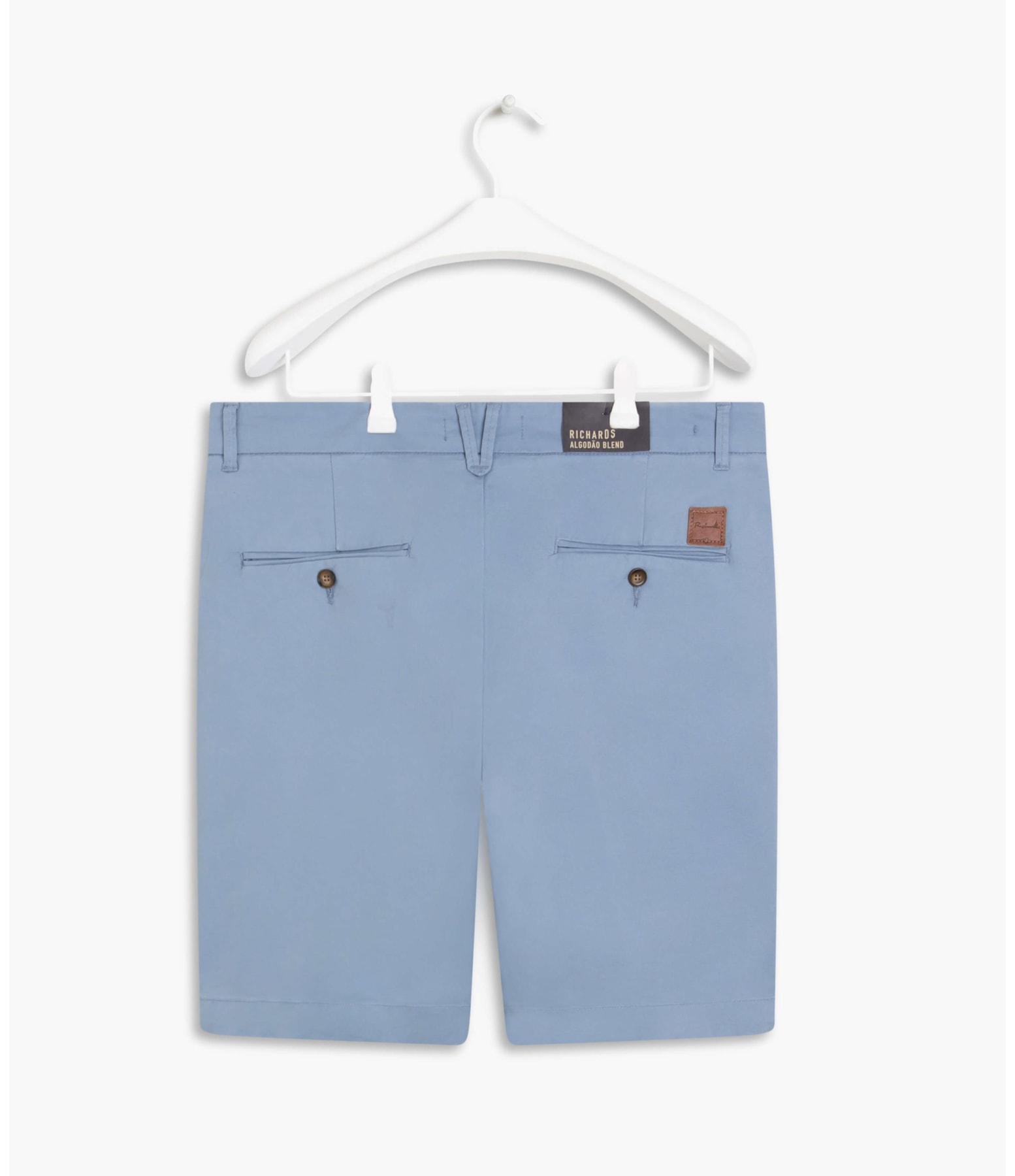 Bermuda Chino Premium Con Azul Claro