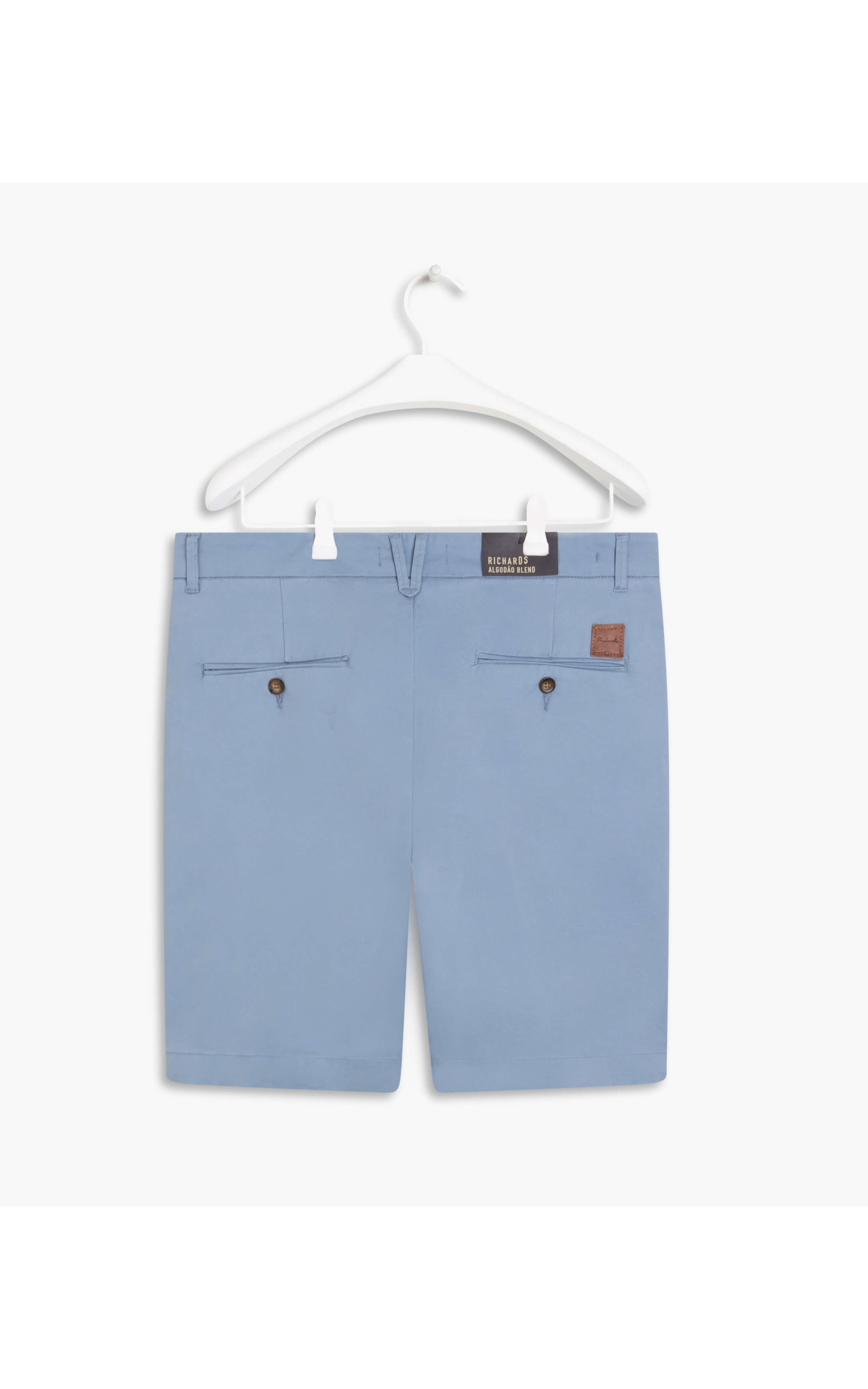 Bermuda Chino Premium Con Azul Claro