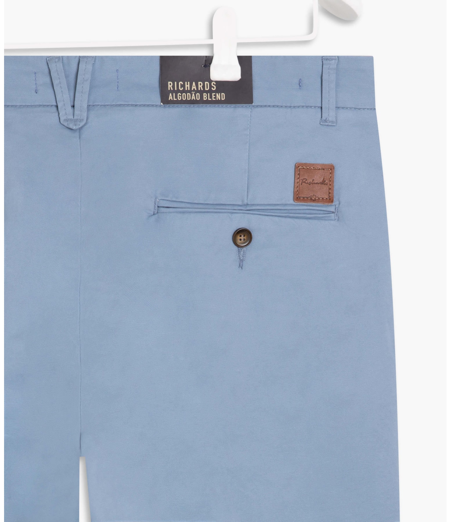 Bermuda Chino Premium Con Azul Claro