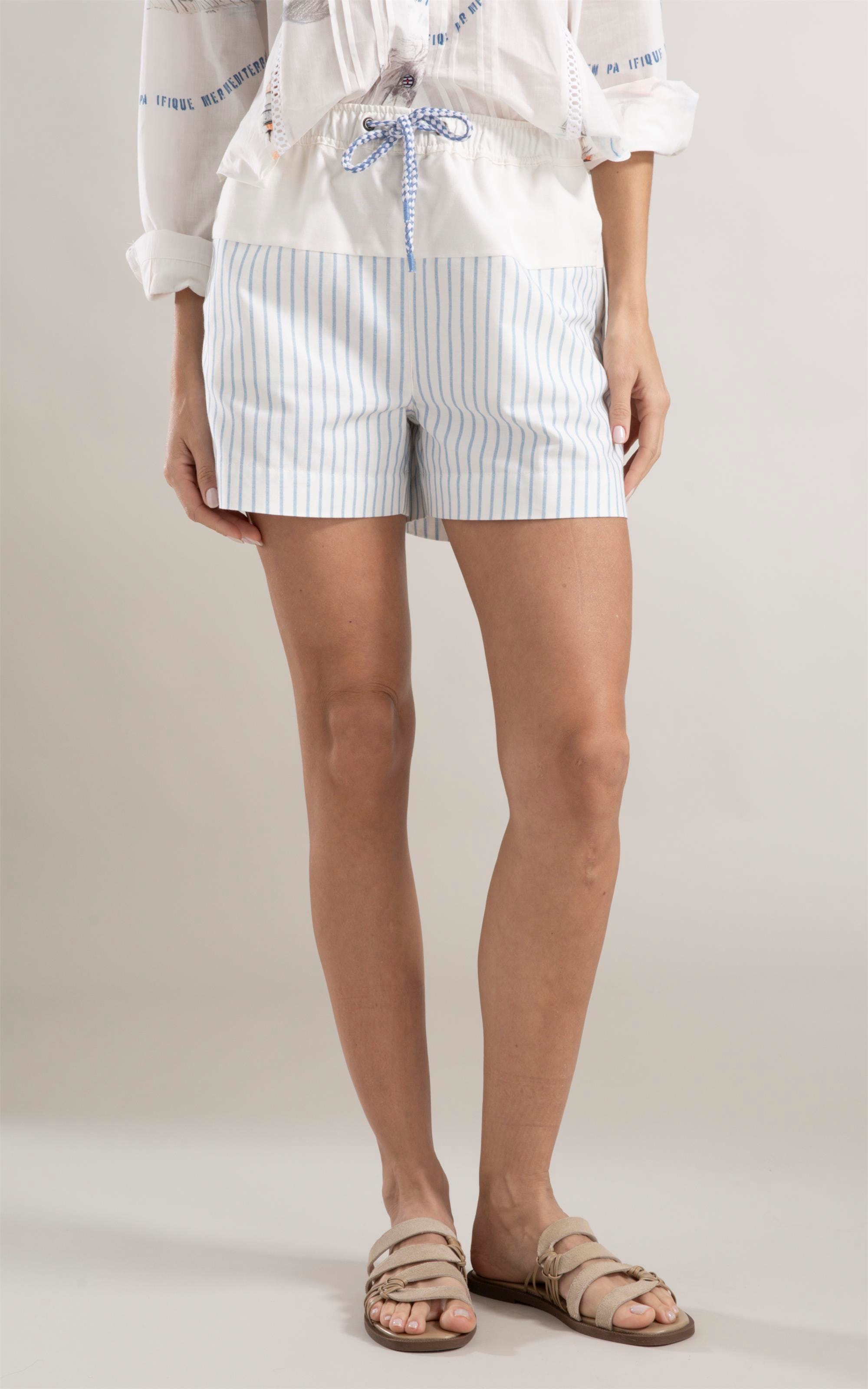 Bermuda Chino Relax Azul Claro