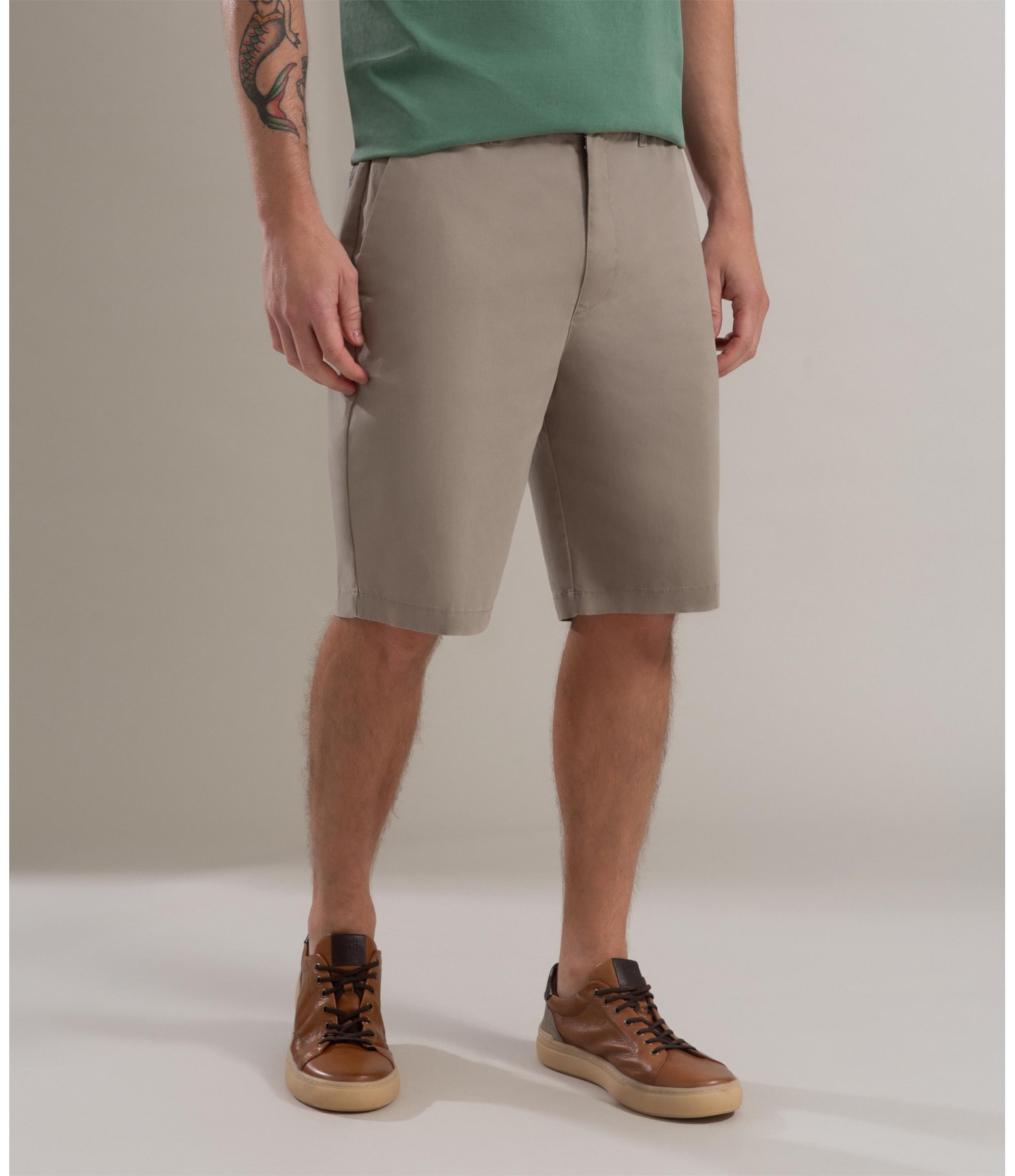 Bermuda Chino Reta New Verde Escuro