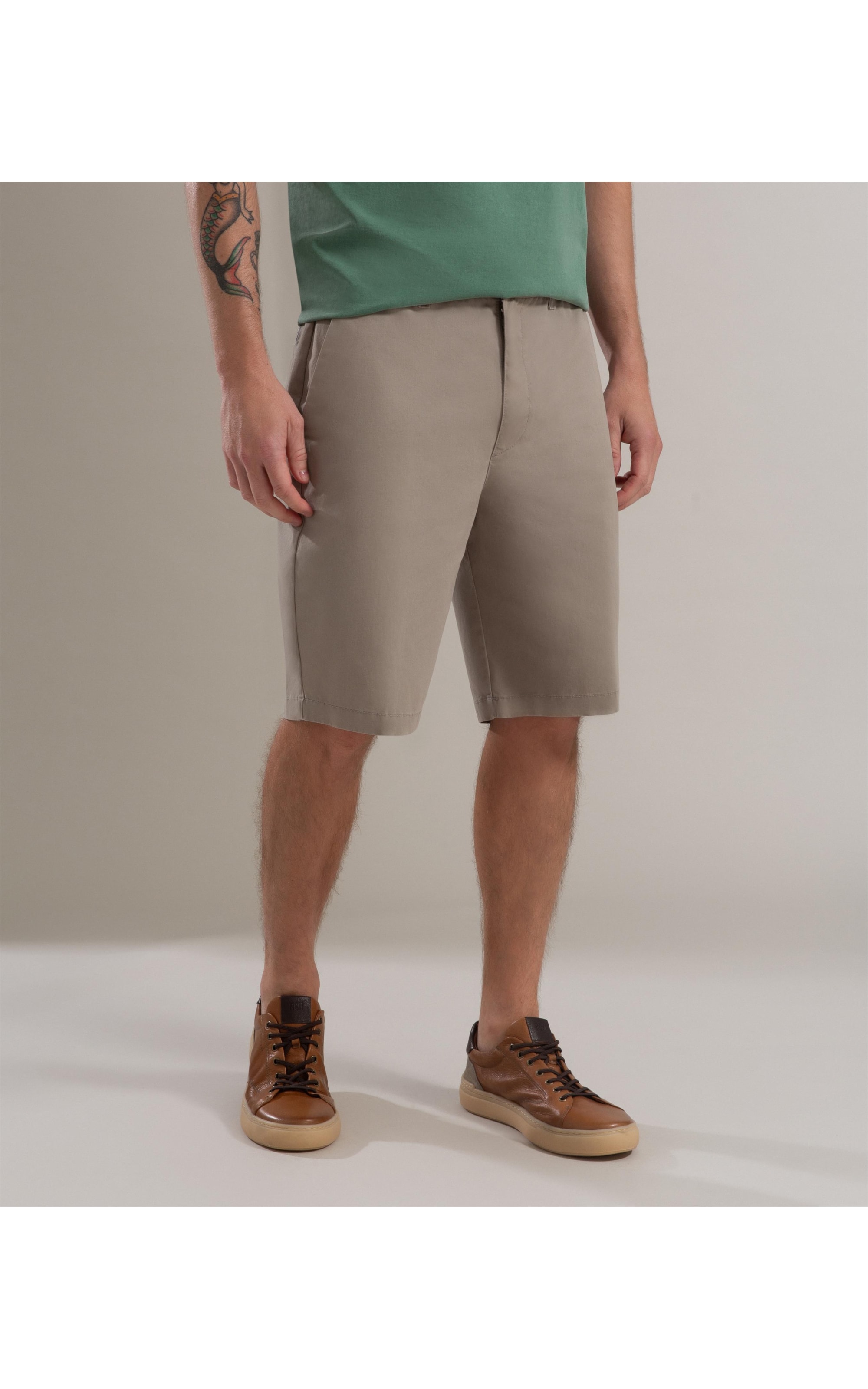 Bermuda Chino Reta New Verde Escuro