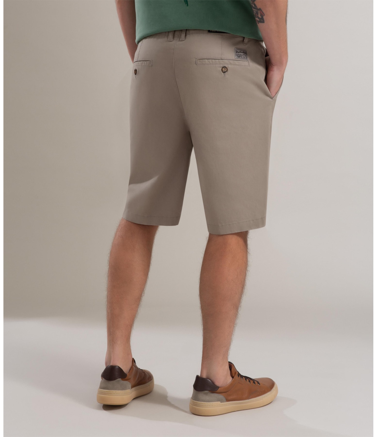 Bermuda Chino Reta New Verde Escuro