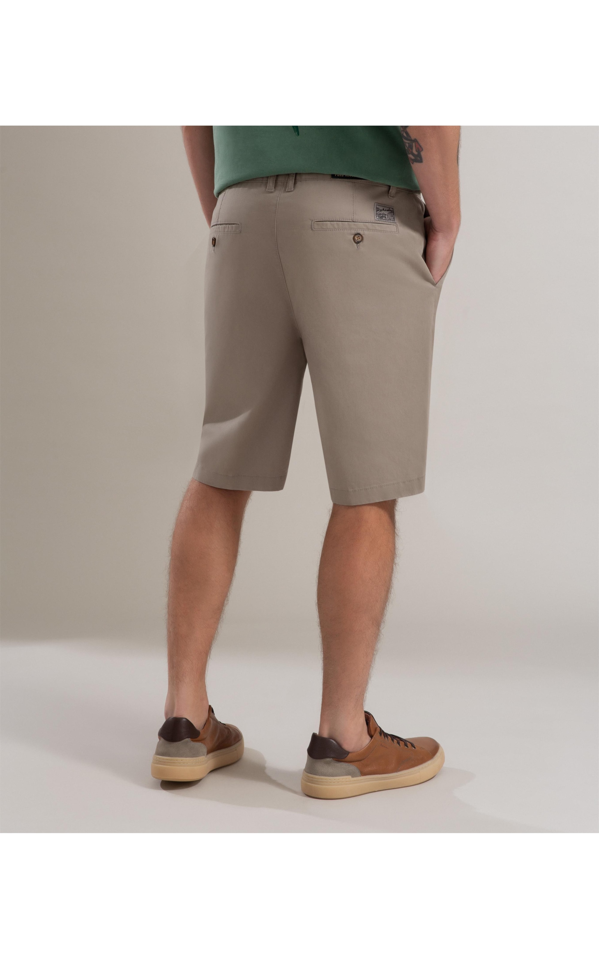 Bermuda Chino Reta New Verde Escuro