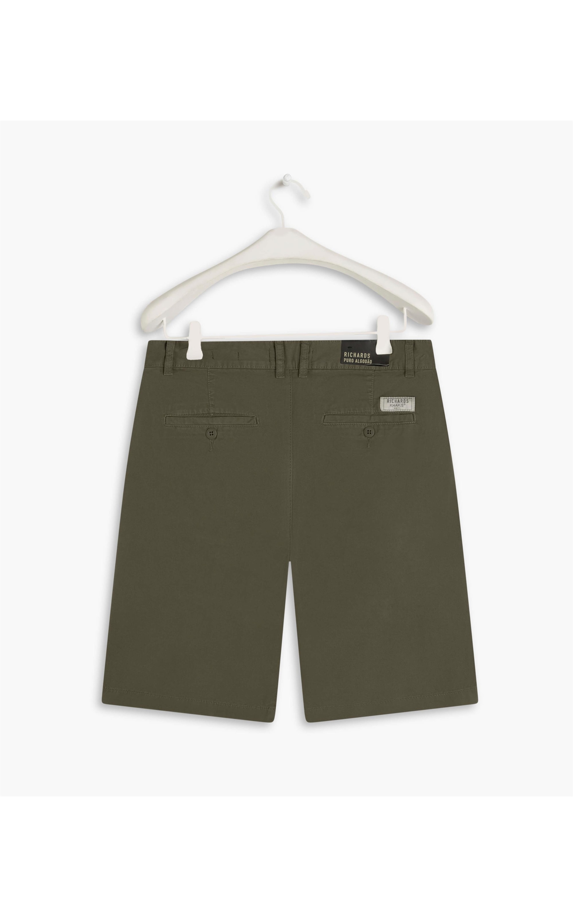 Bermuda Chino Reta New Verde Escuro