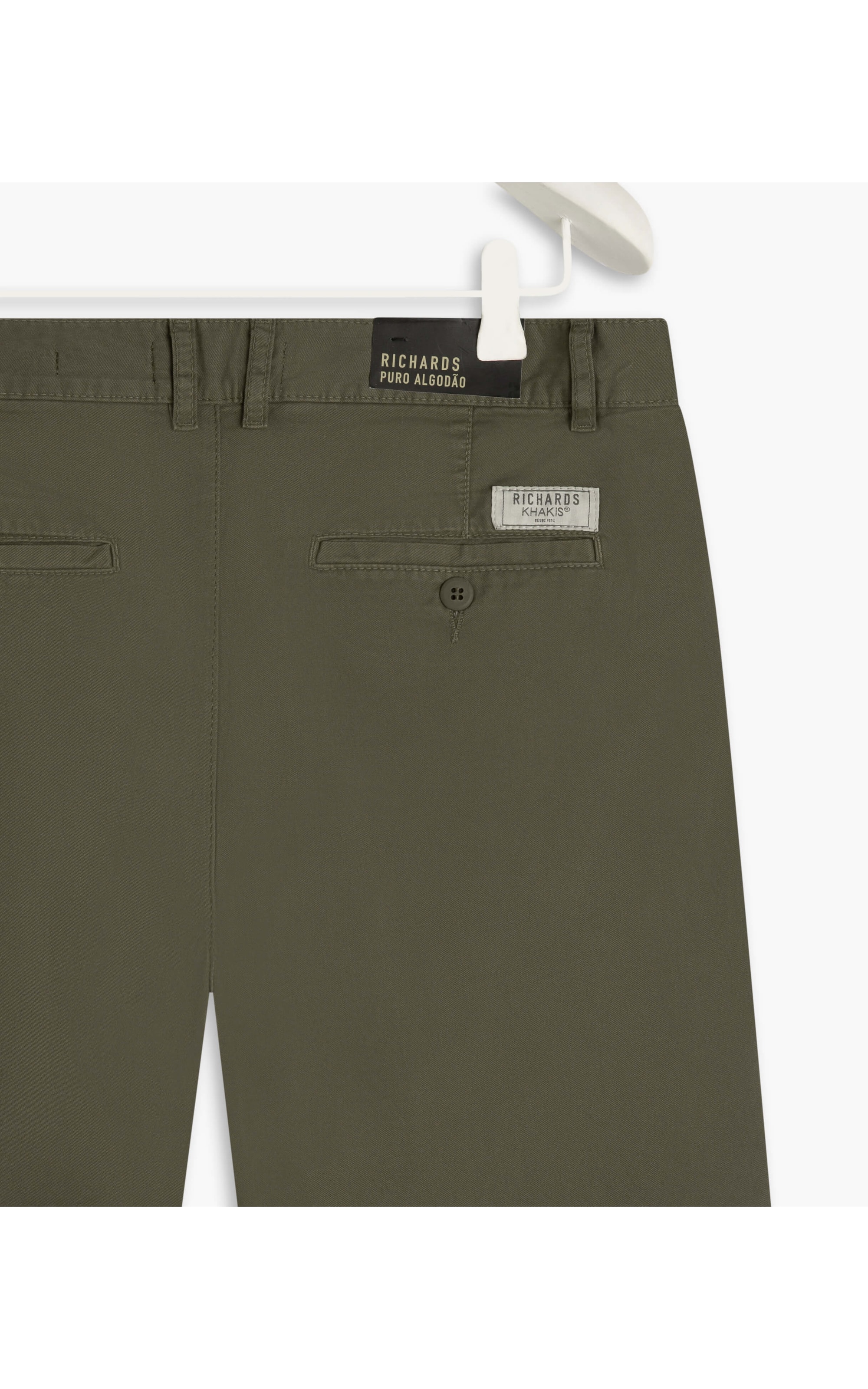 Bermuda Chino Reta New Verde Escuro