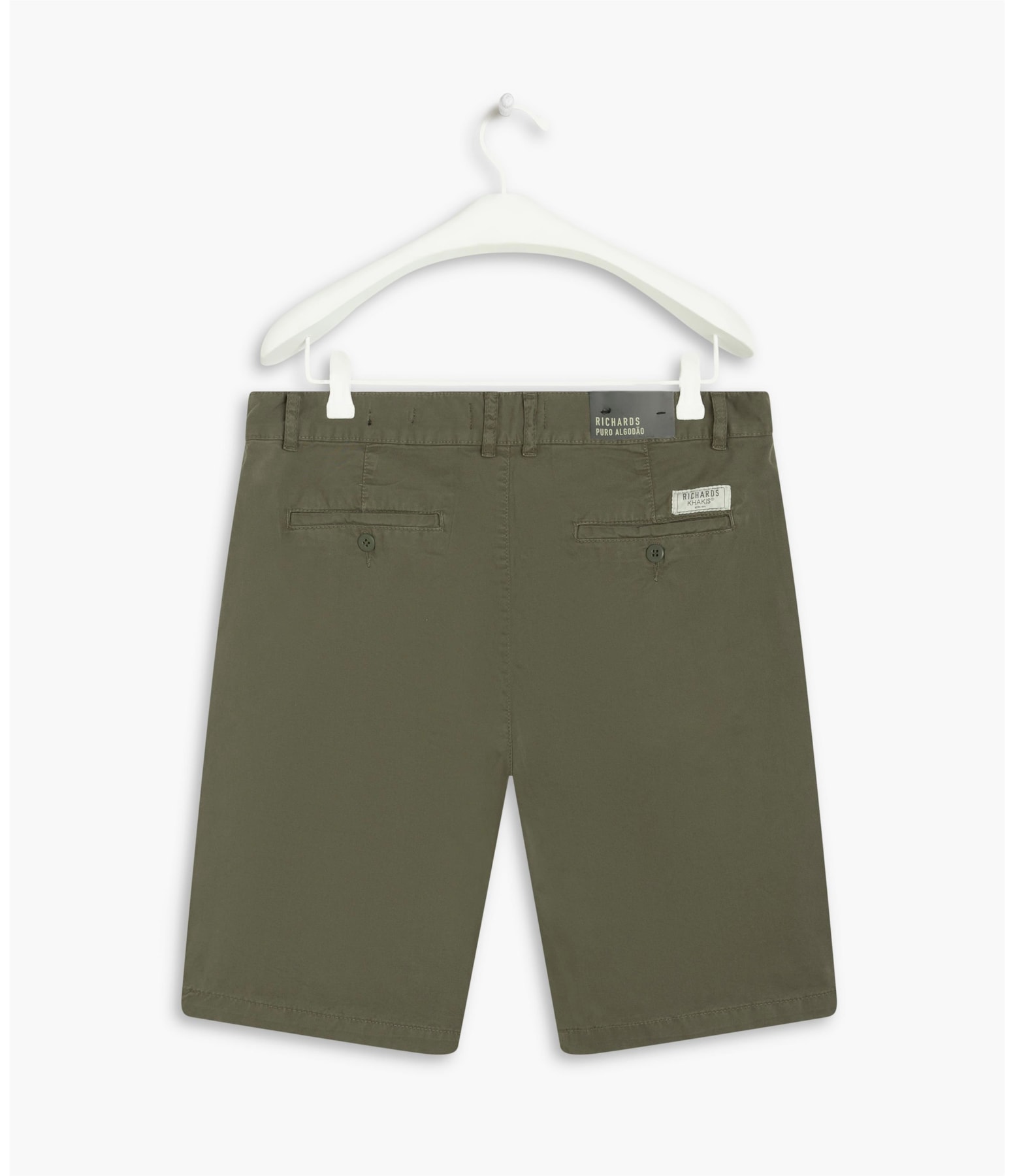 Bermuda Chino Reta New Verde Escuro