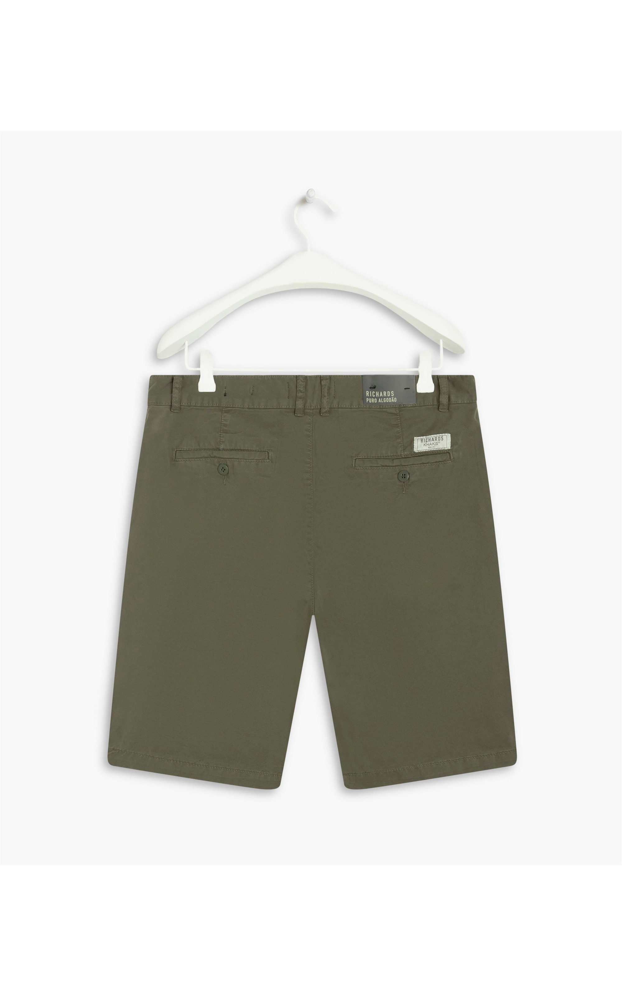 Bermuda Chino Reta New Verde Escuro