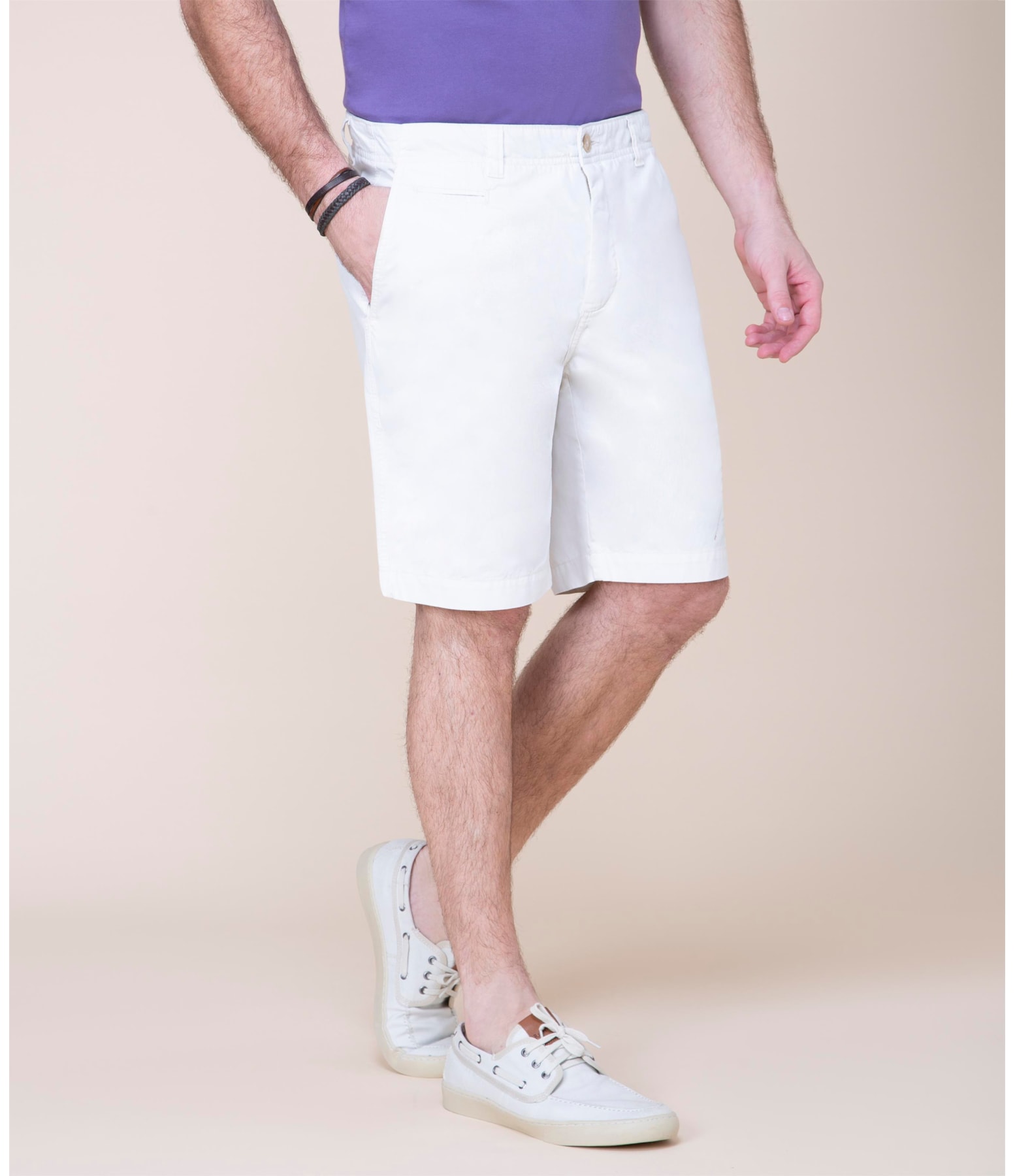 Bermuda Chino Sunset Off White