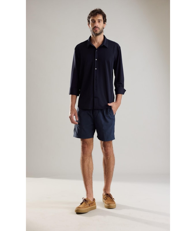 Bermuda Chino Tecno Waltel Dark Navy