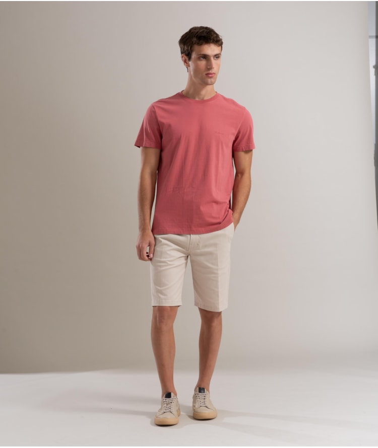 Bermuda Chino Vmp Piece Dye Hibrida Sandy