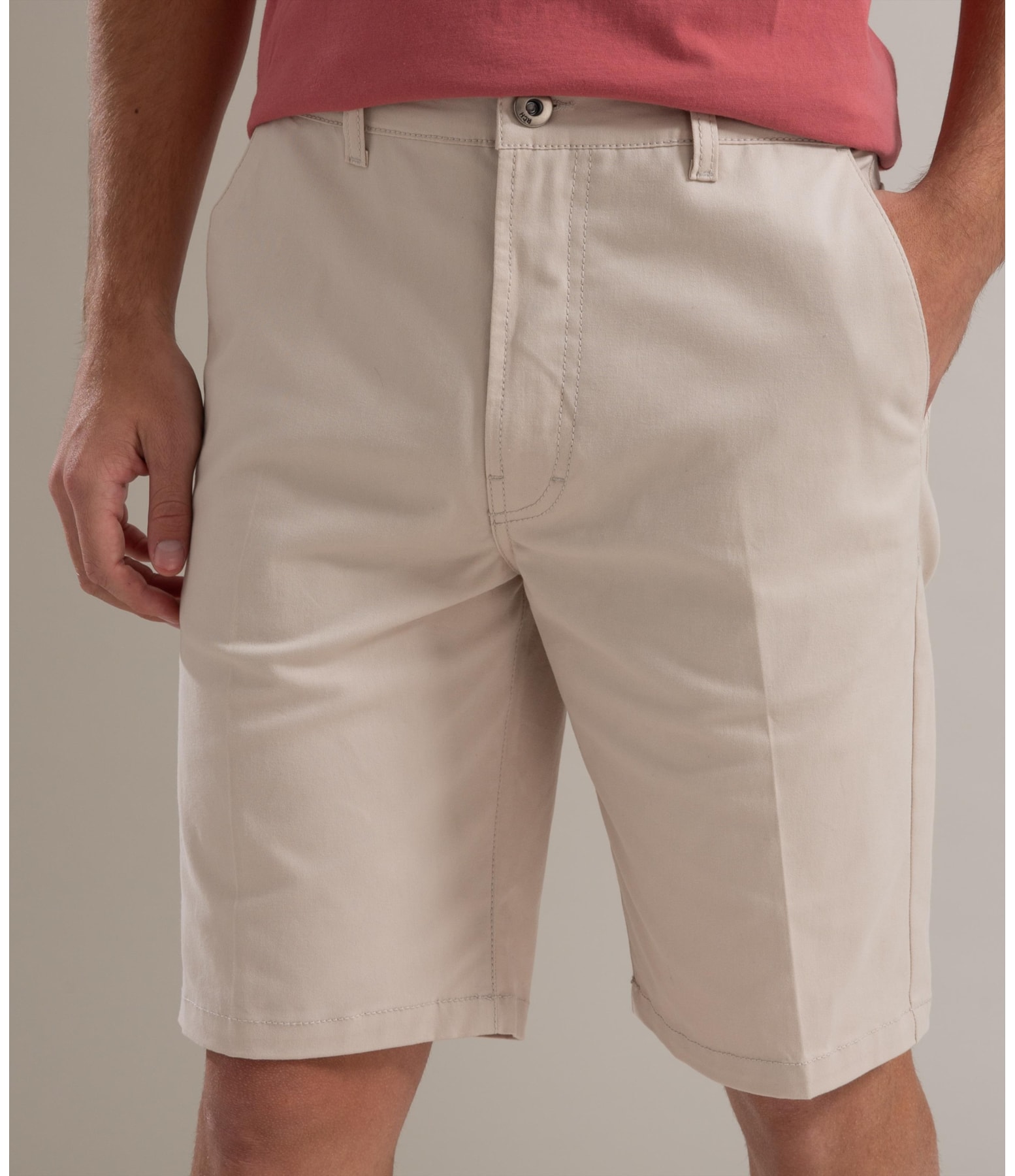 Bermuda Chino Vmp Piece Dye Hibrida Sandy