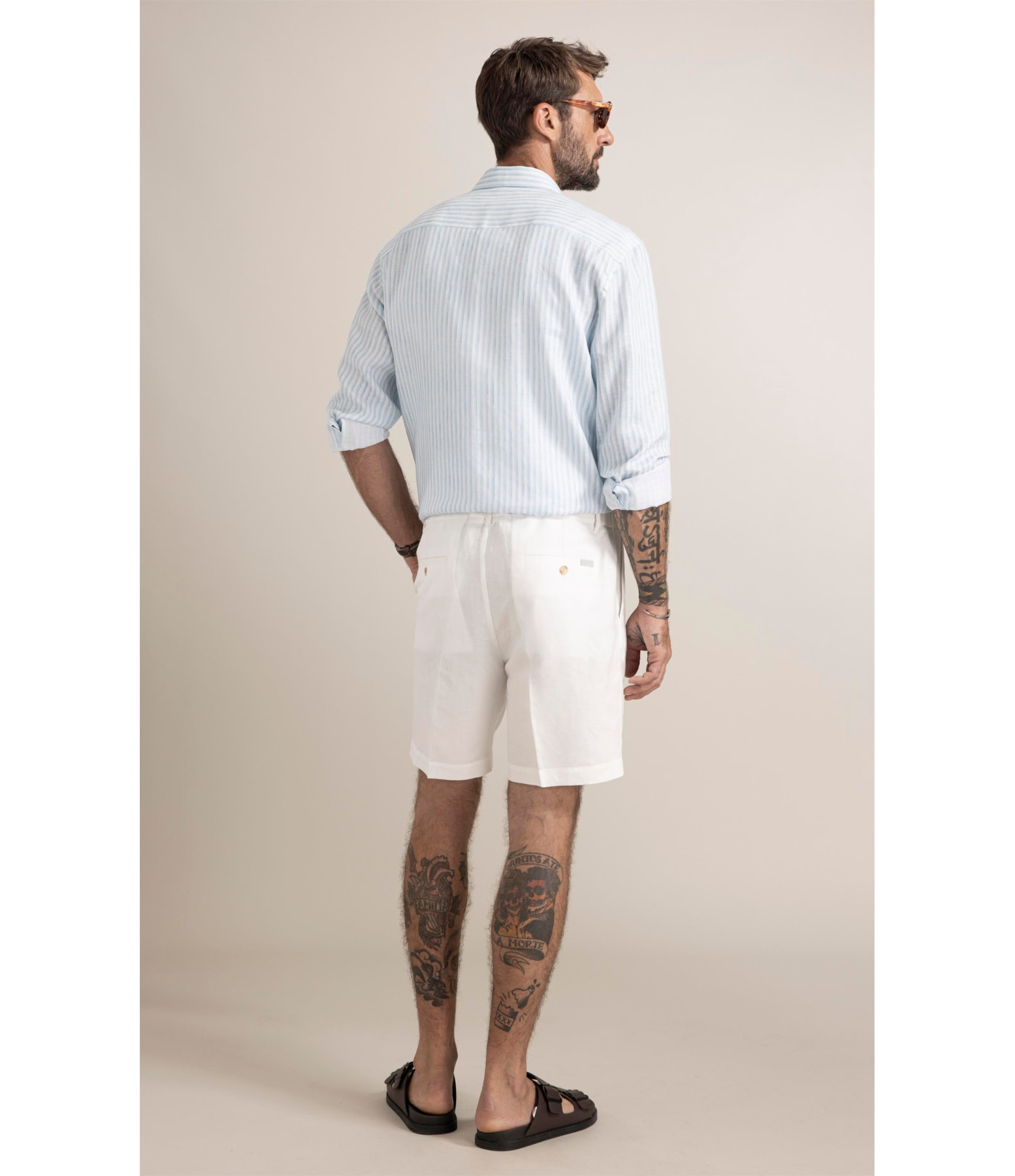 Bermuda Classic Linho Branco